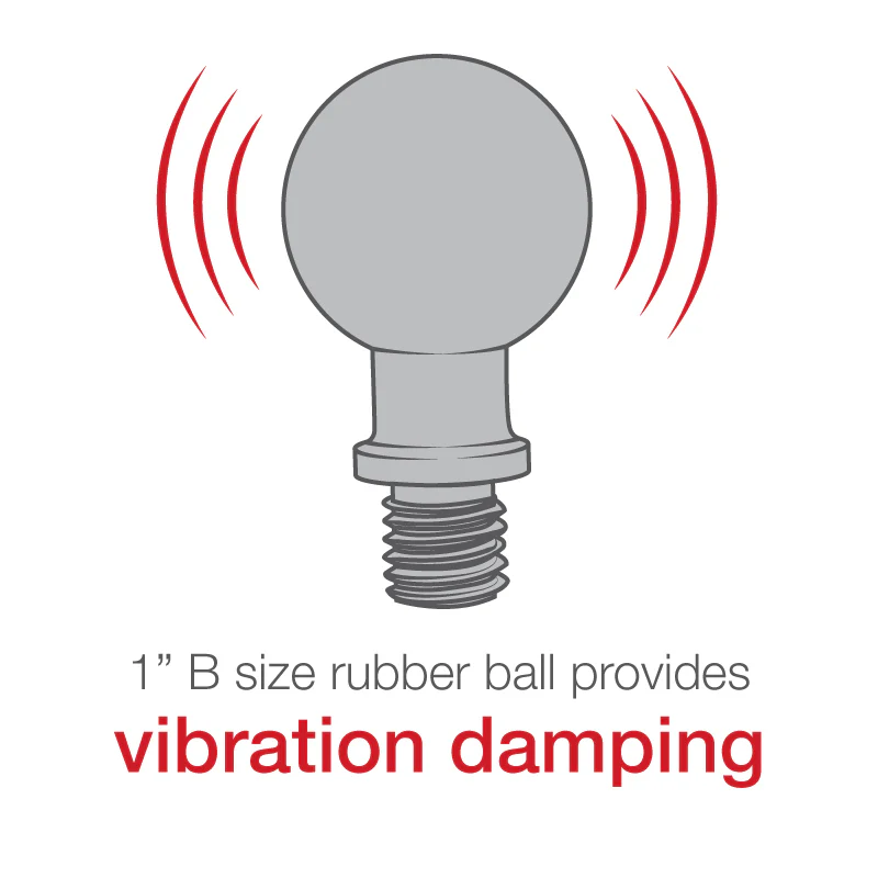 RAM® Ball Adapter with M10-1.25 Threaded Post - Image 4
