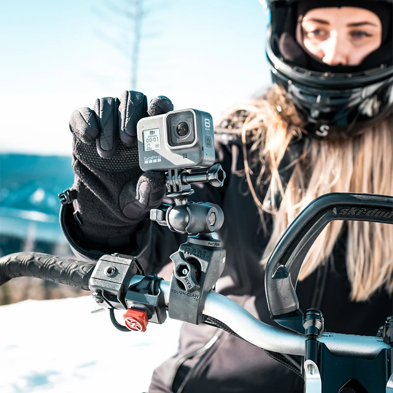 RAM® Tough-Claw™ Clamp Mount with Action Camera Adapter - Aluminum - Image 3