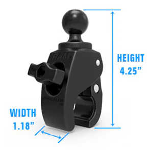 RAM® X-Grip® Large Phone Mount with Tough-Claw™ Small Clamp Base - Long - Image 2