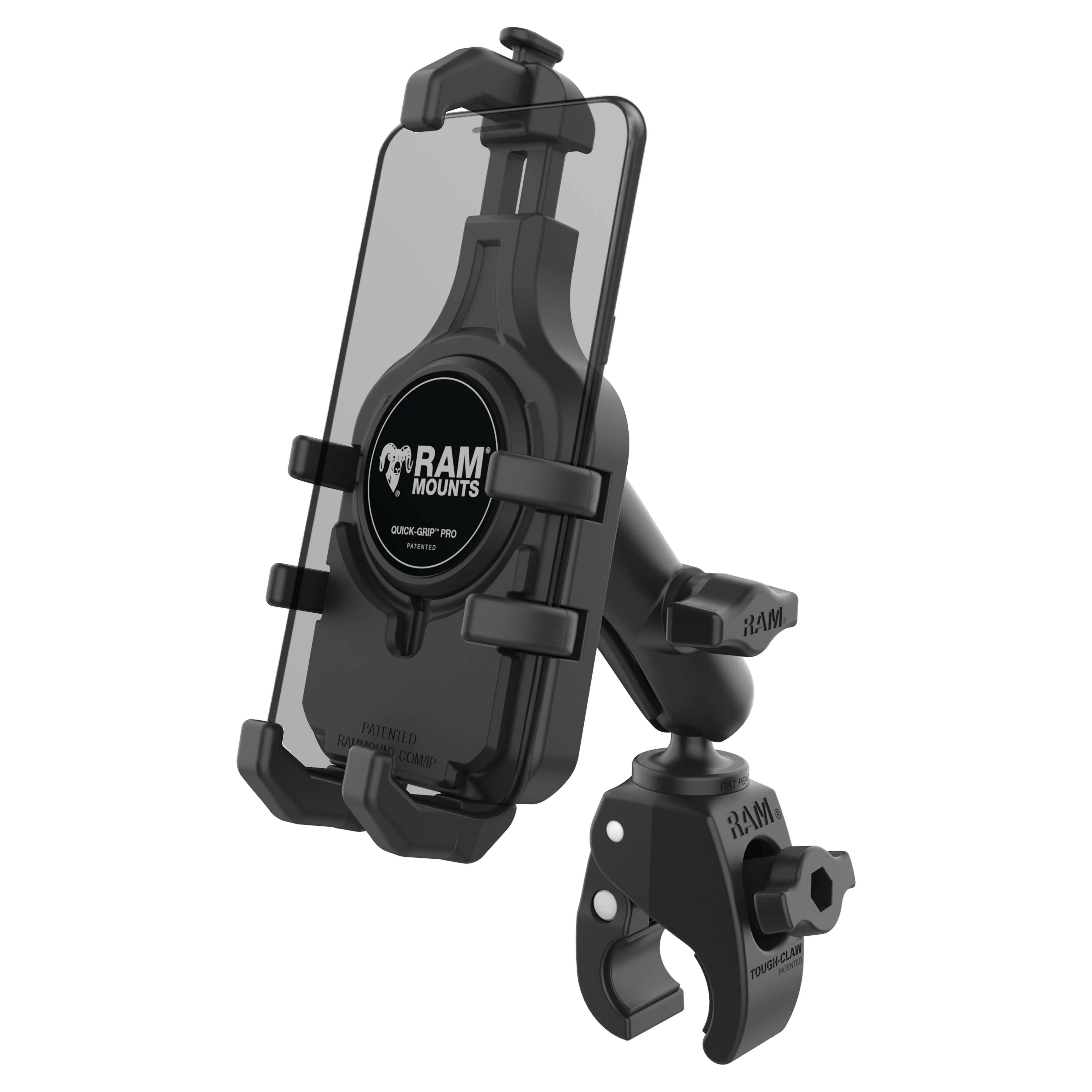 RAM® Quick-Grip™ Pro Phone Mount with Small Tough-Claw™ Base - Medium