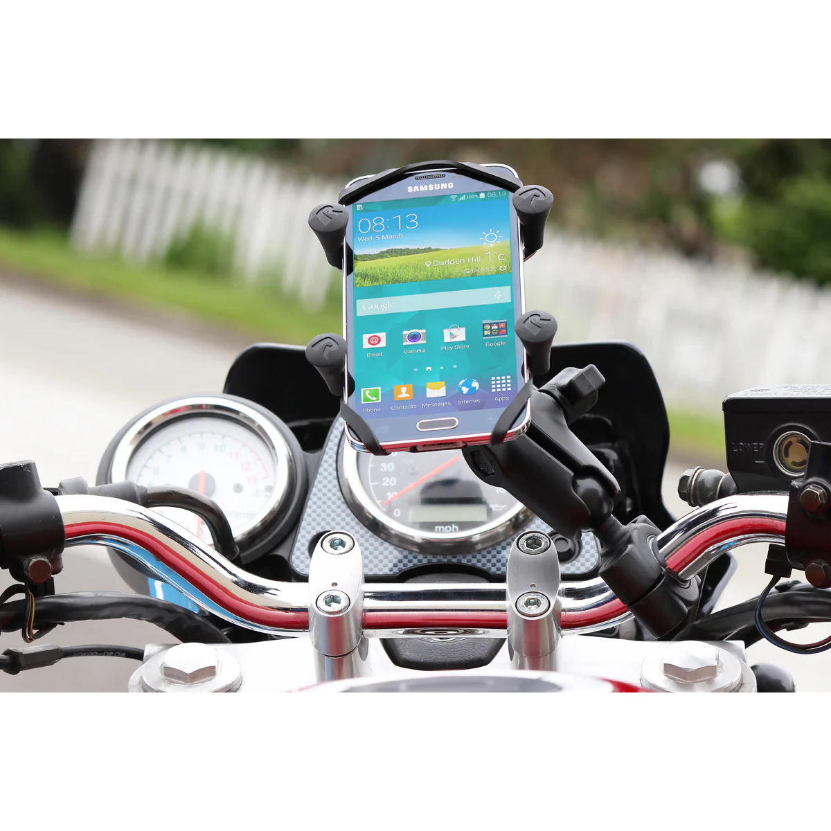 RAM® X-Grip® Phone Mount with RAM® Torque™ Medium Rail Base - Medium - Image 4