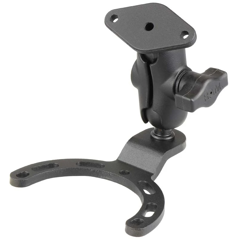 RAM® Small Gas Tank Mount with Diamond Plate