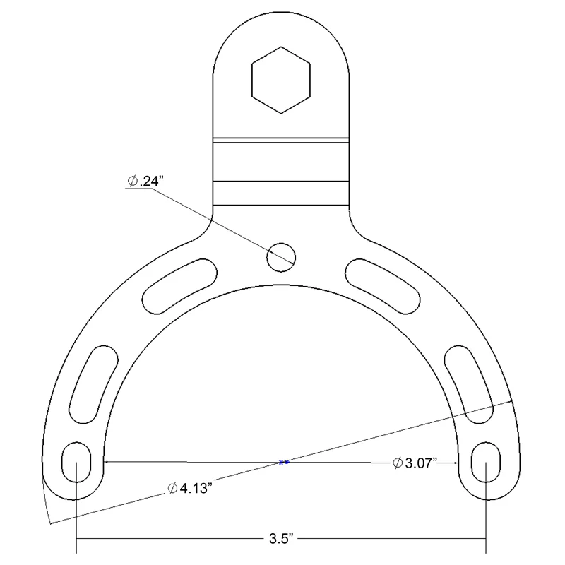 RAM® Small Gas Tank Ball Base for Motorcycles - Image 3