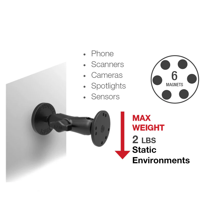 RAM® Tough-Mag™ 66MM Diameter Magnetic Ball Base - Image 3