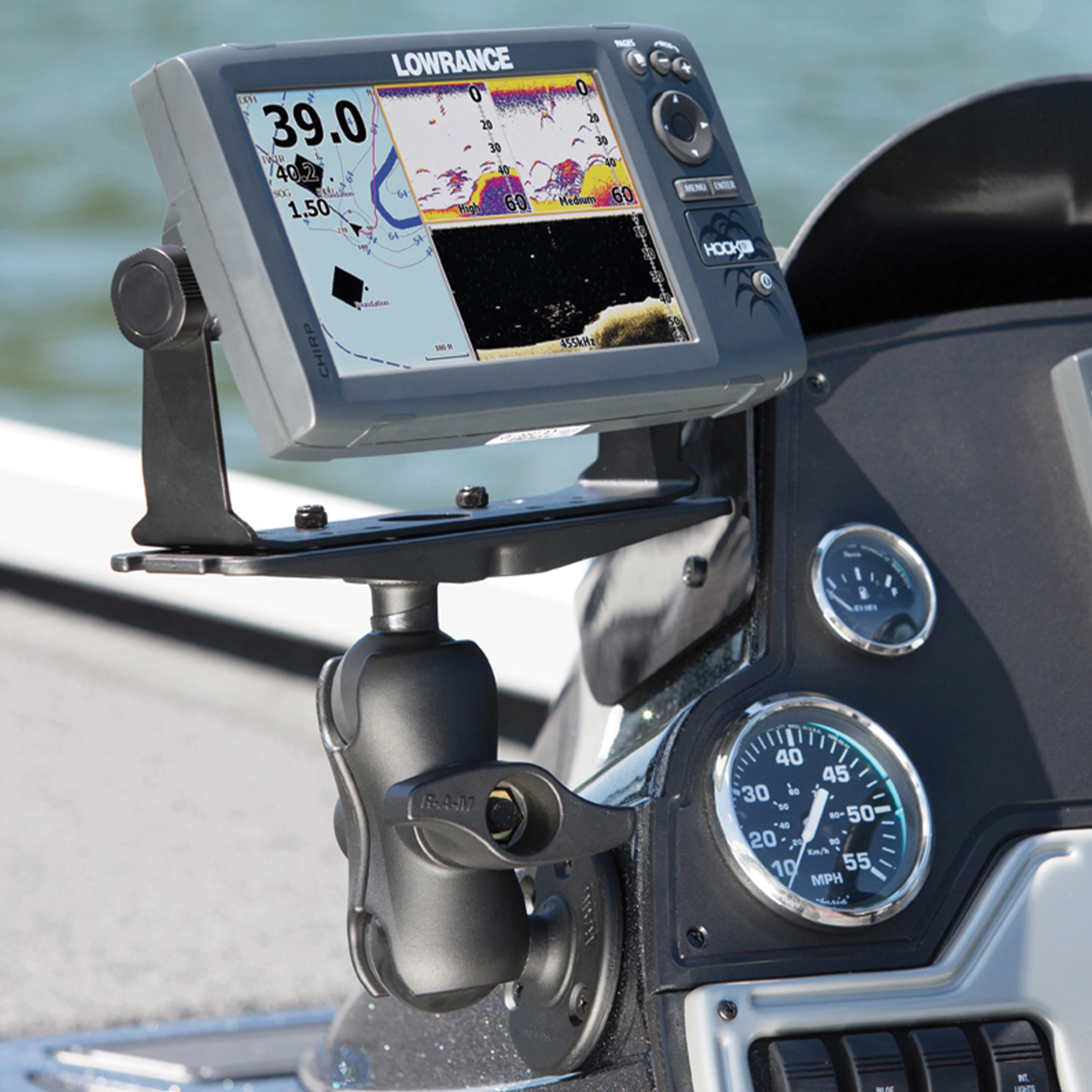 RAM® Large Marine Electronics Mount with RAM® Hi-Torq Wrench - Short - Image 5