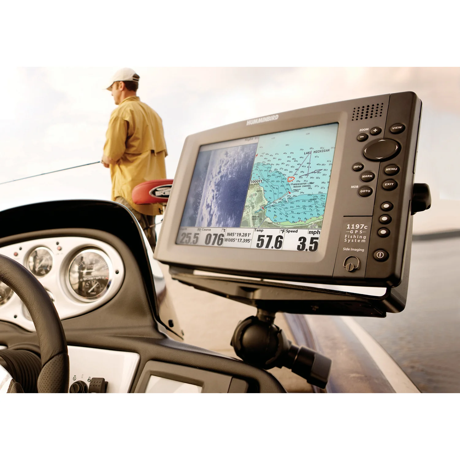 RAM® Large Marine Electronics Mount with Jam Nut - Short - Image 3