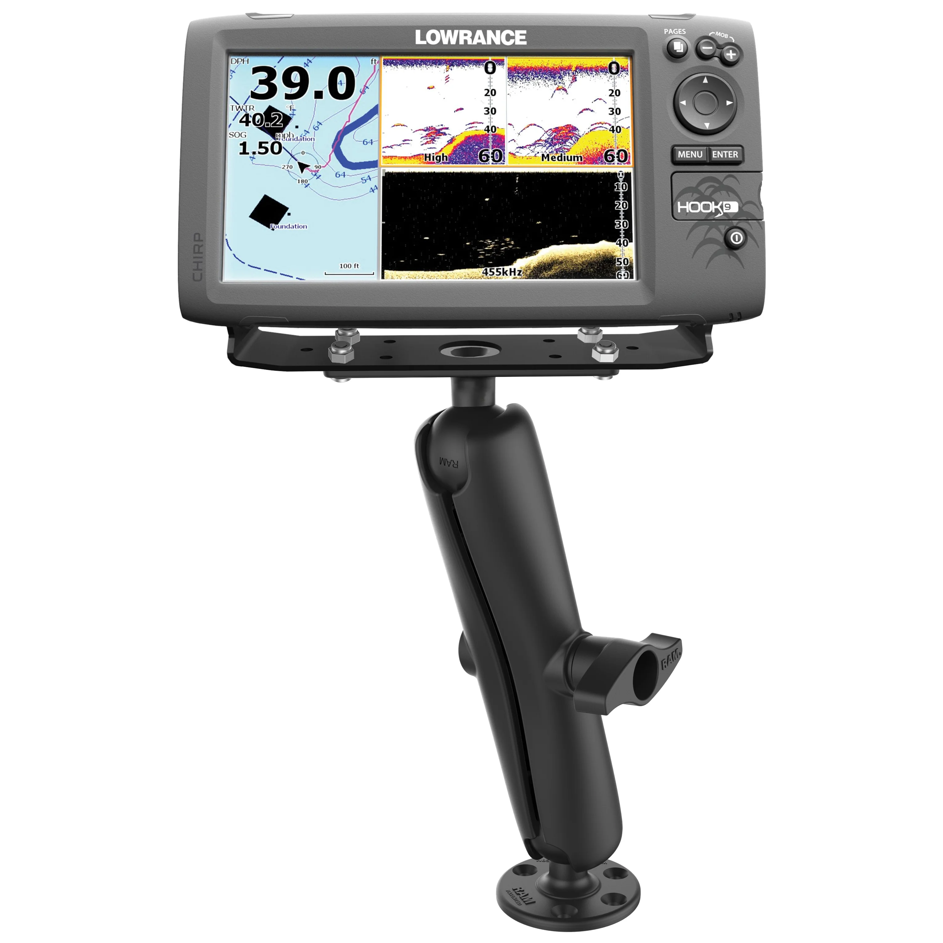 RAM® Marine Electronics Mount - D Size Long