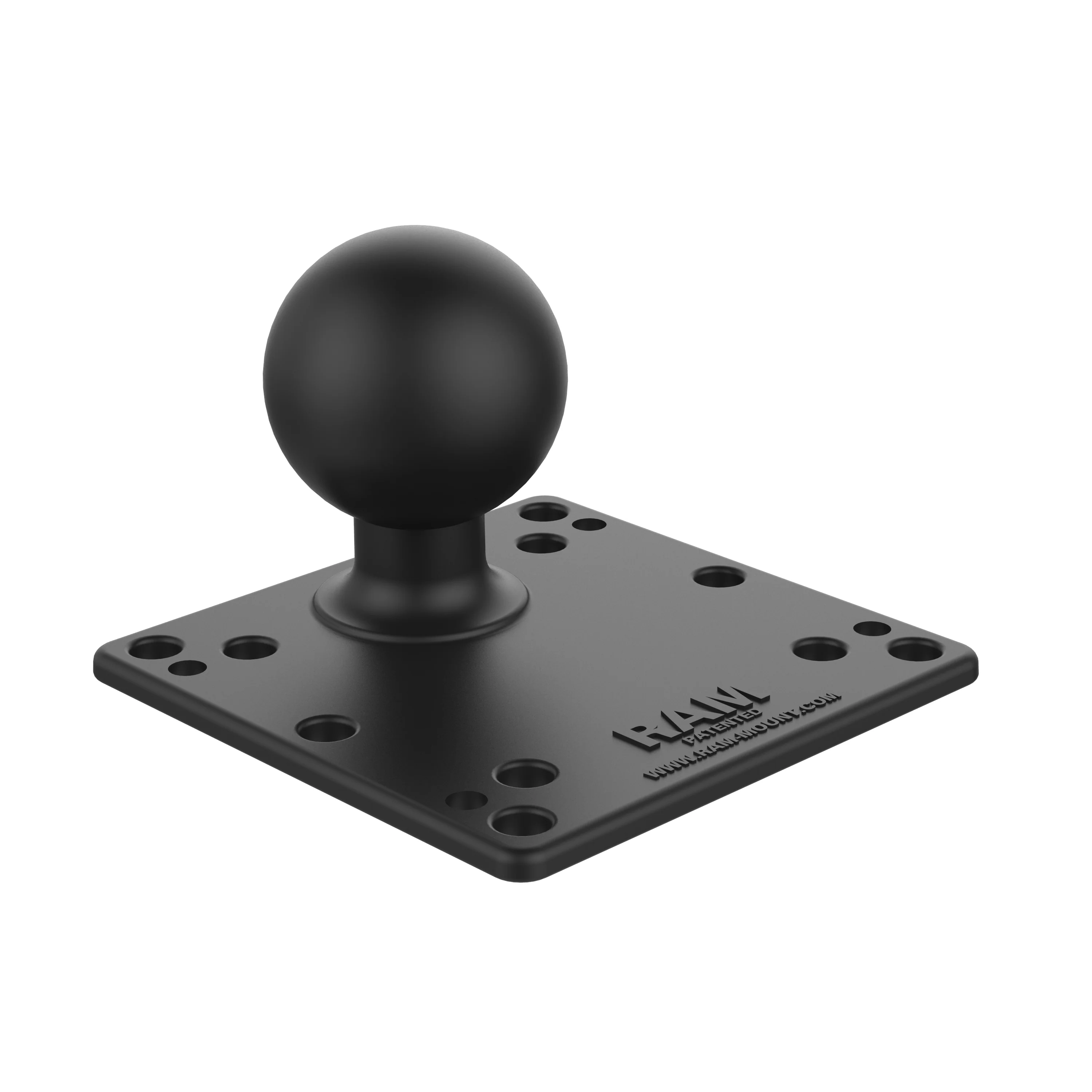 RAM® Steel Reinforced 100x100mm VESA Plate with Ball - D Size - Image 2