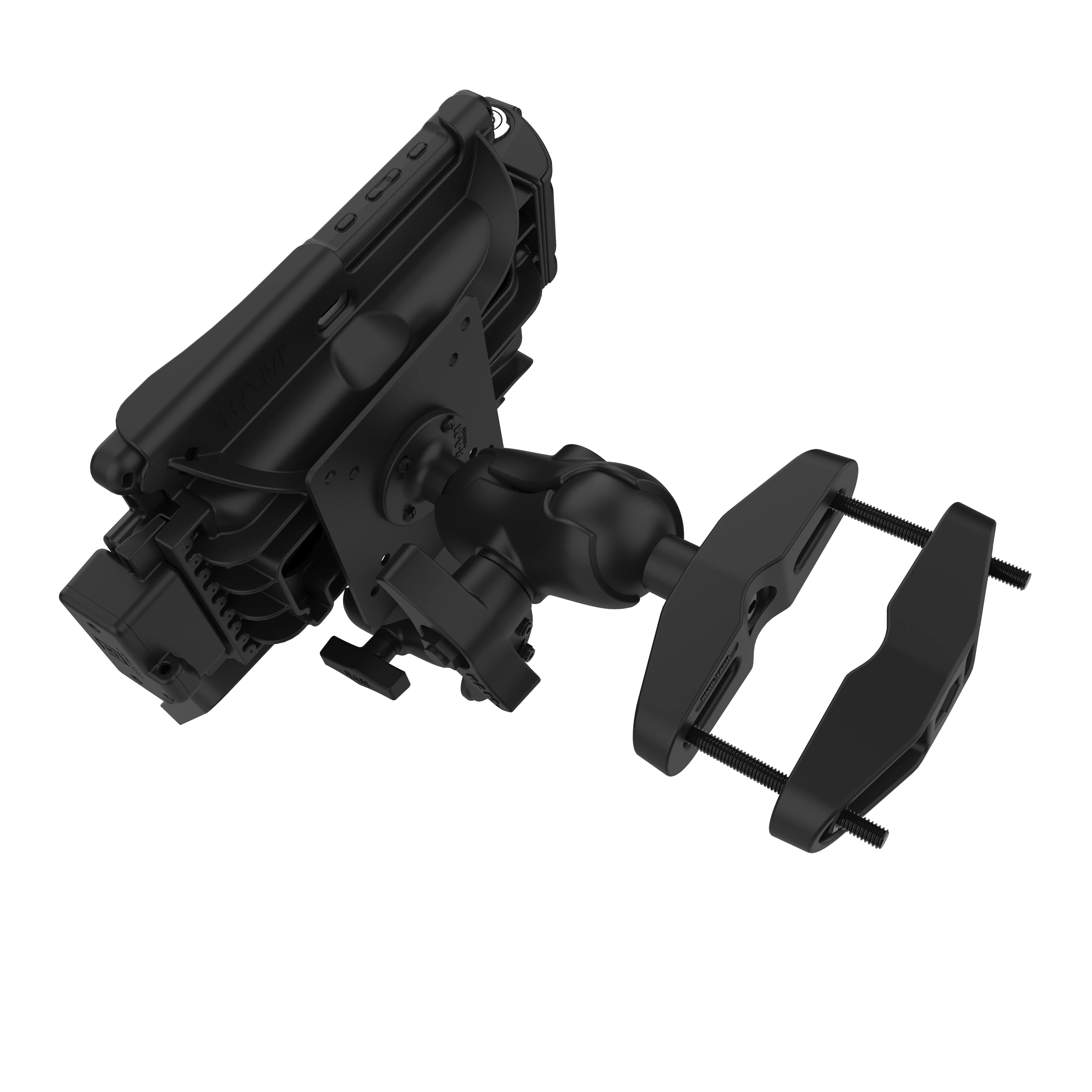 RAM® Universal Forklift Post Mount with Round Plate & Accessory Option - Image 5