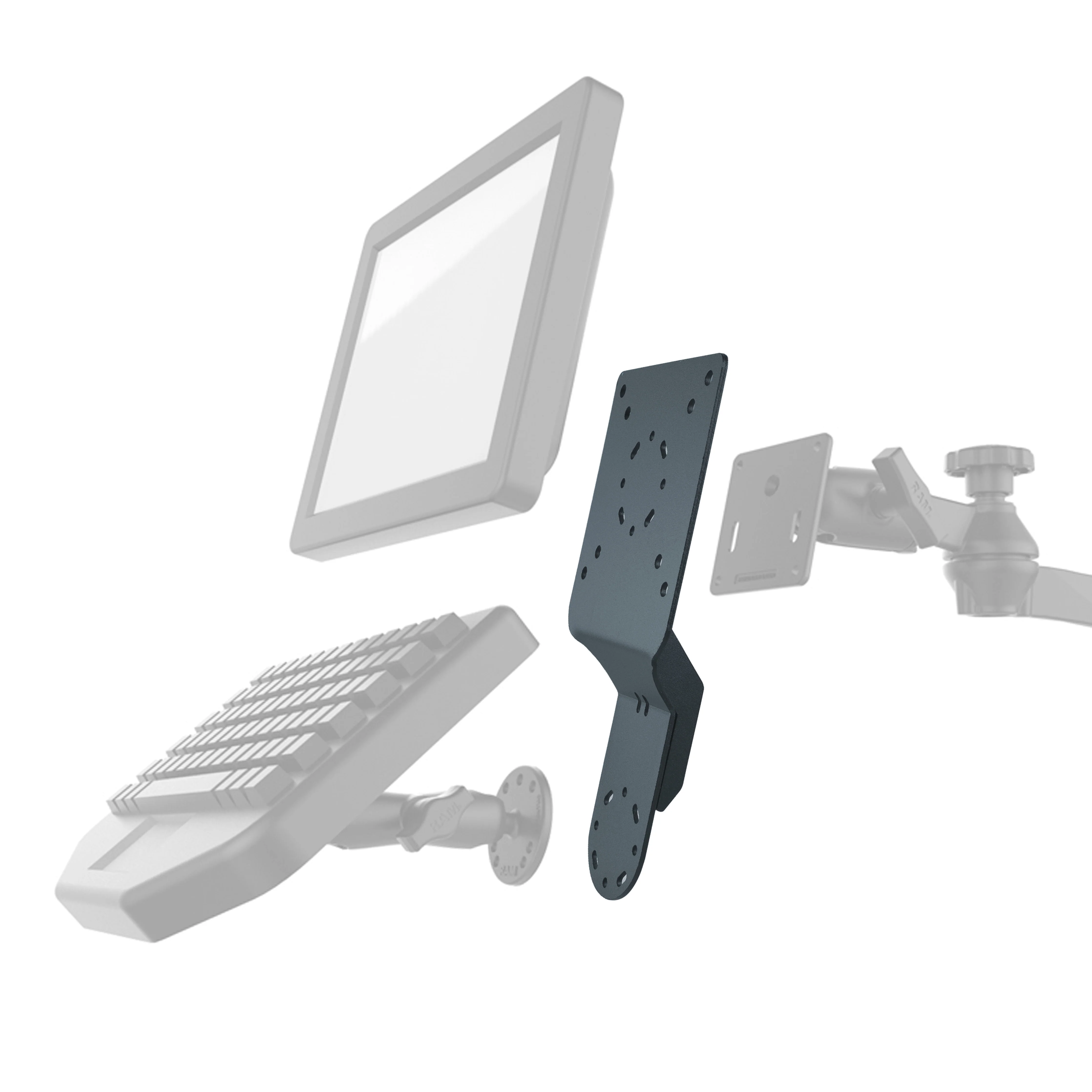 RAM® Heavy Duty Short Accessory/Display Bracket - Image 2