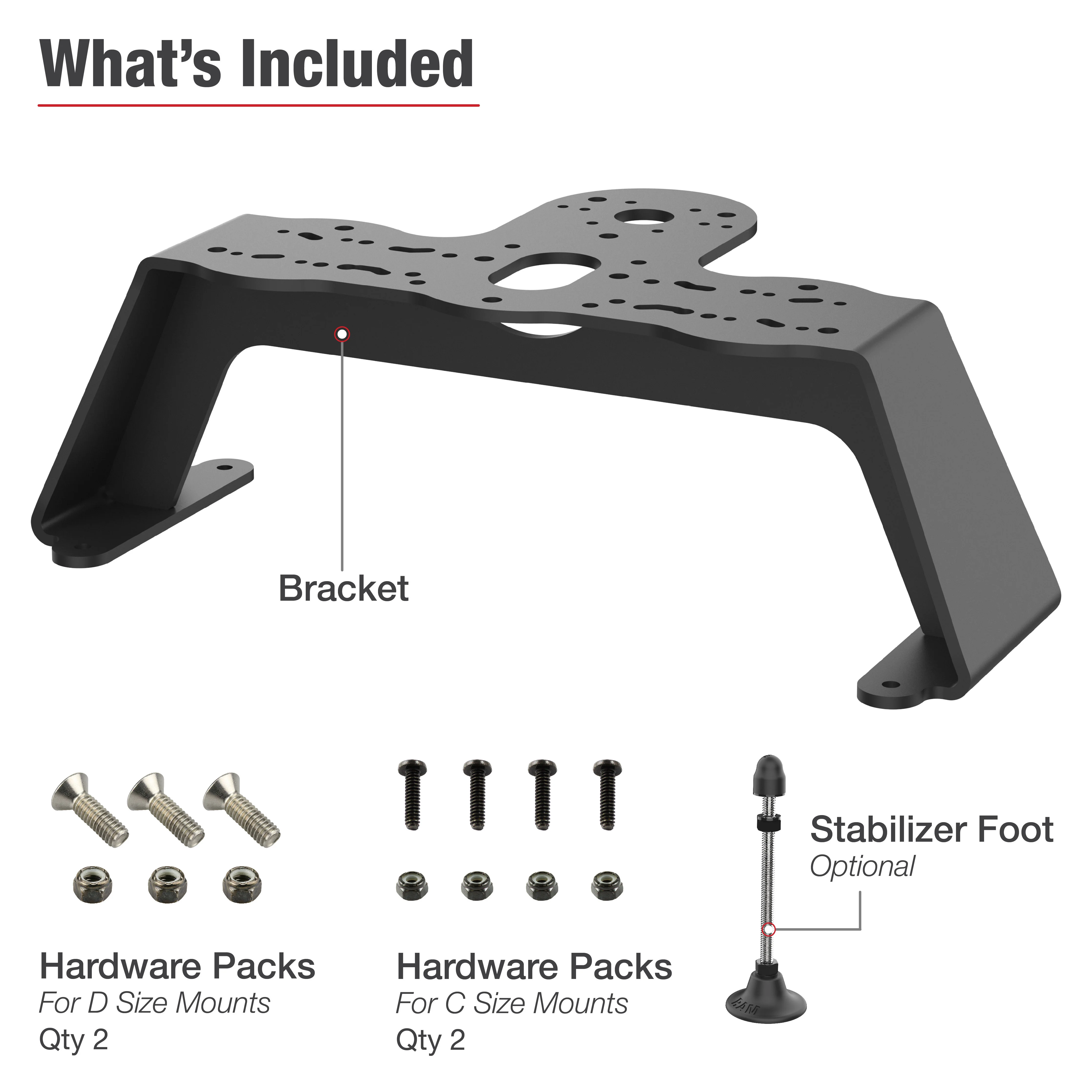 RAM® Heavy Duty Fish Finder Deck Mount - Image 5