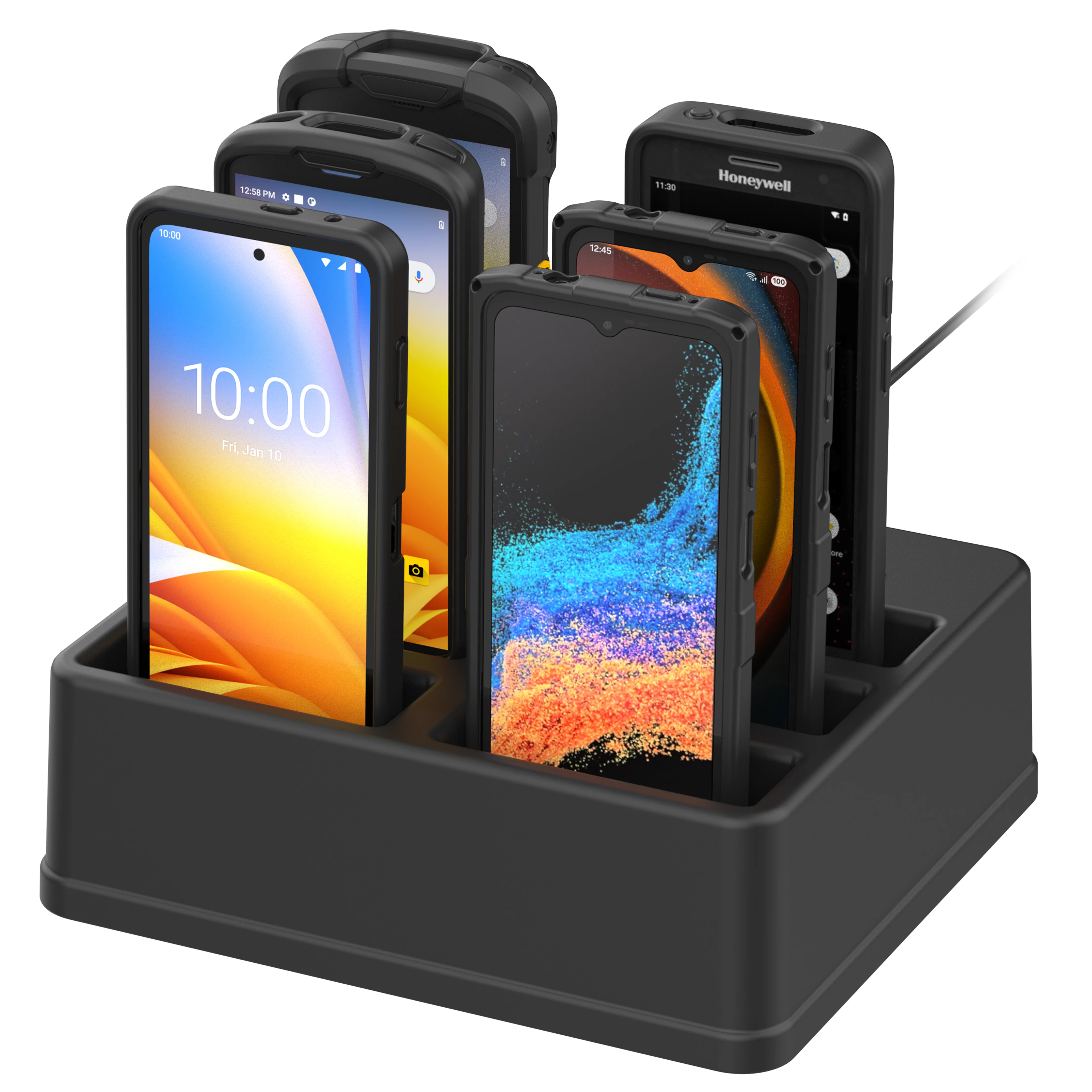 GDS® 6-Port Powered Dock for Handhelds with IntelliSkin®