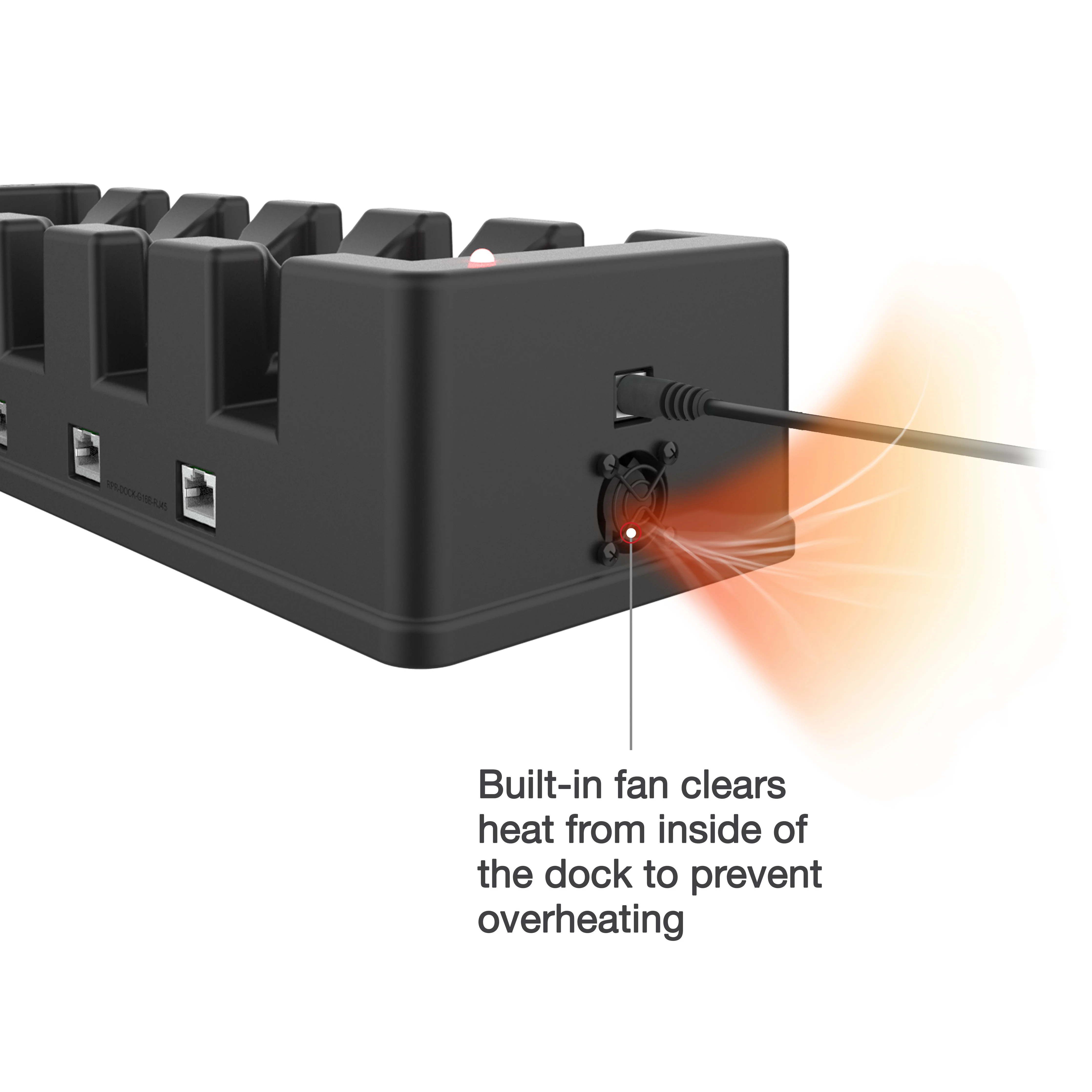 GDS® 6-Port Power + 6-Port RJ45 Dock for Tablets with IntelliSkin® - Image 4