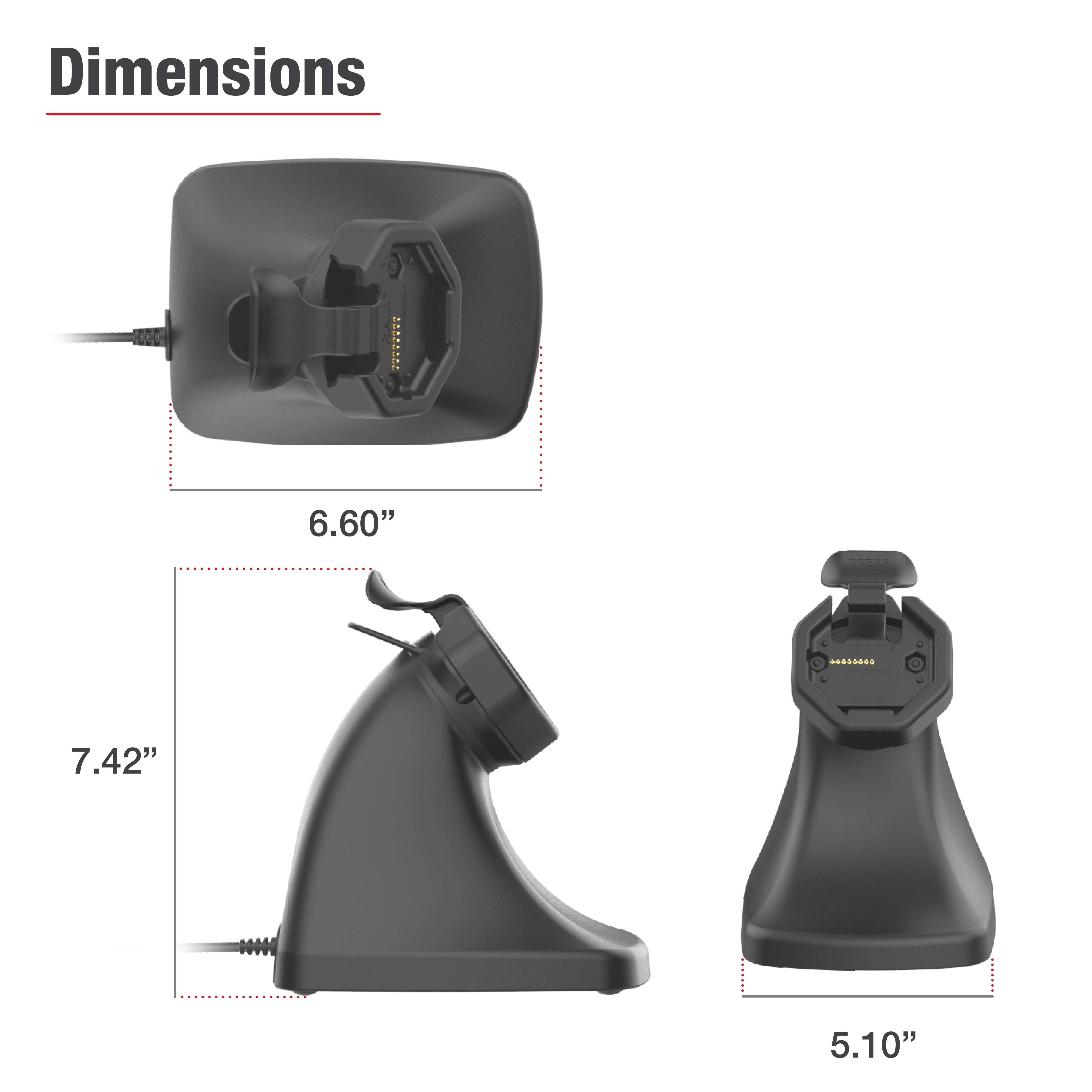 GDS® Uni-Conn™ Powered Snap-In Kiosk Dock with USB-C - Image 4