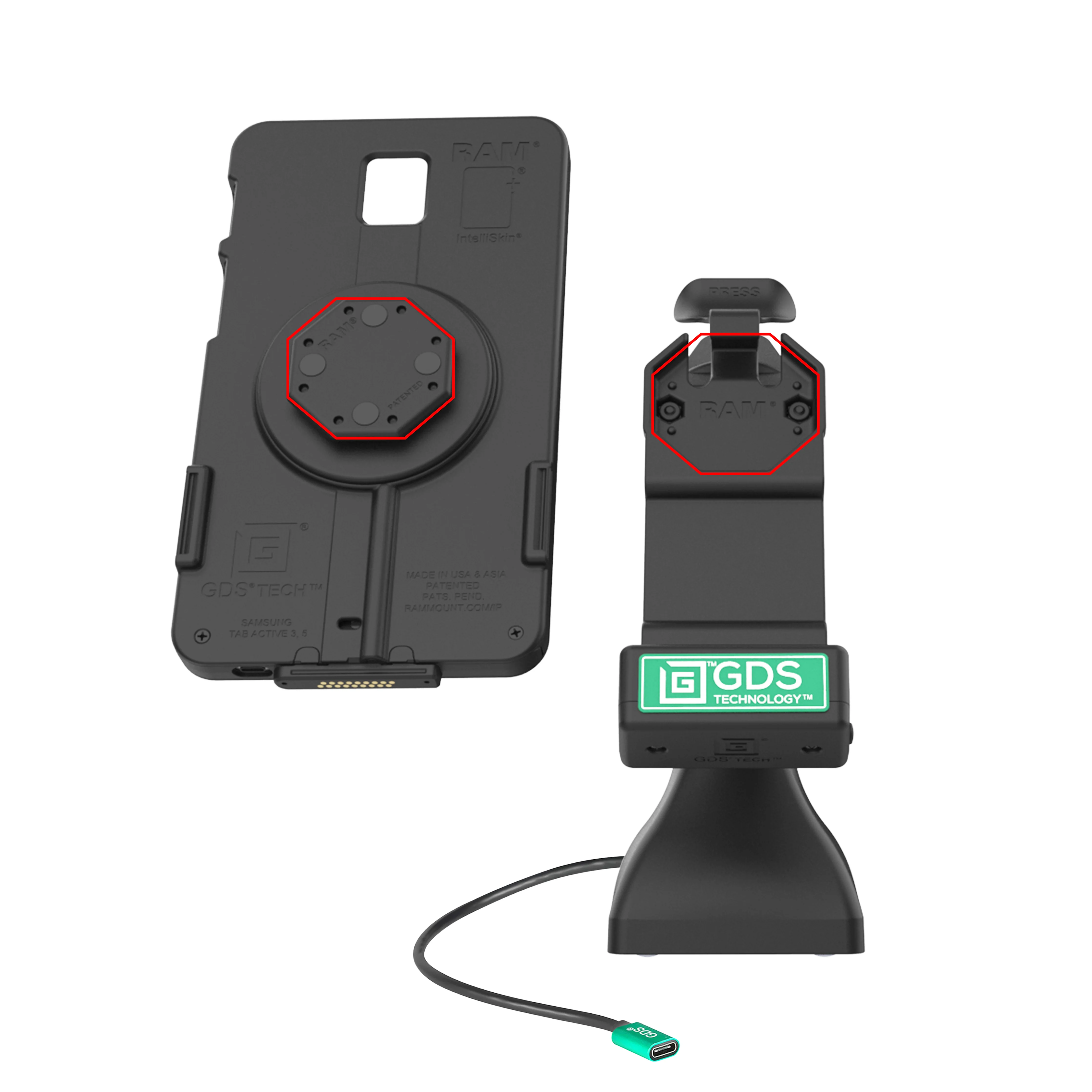 GDS® Uni-Conn™ 7" Pedestal Dock with USB-C - Image 4