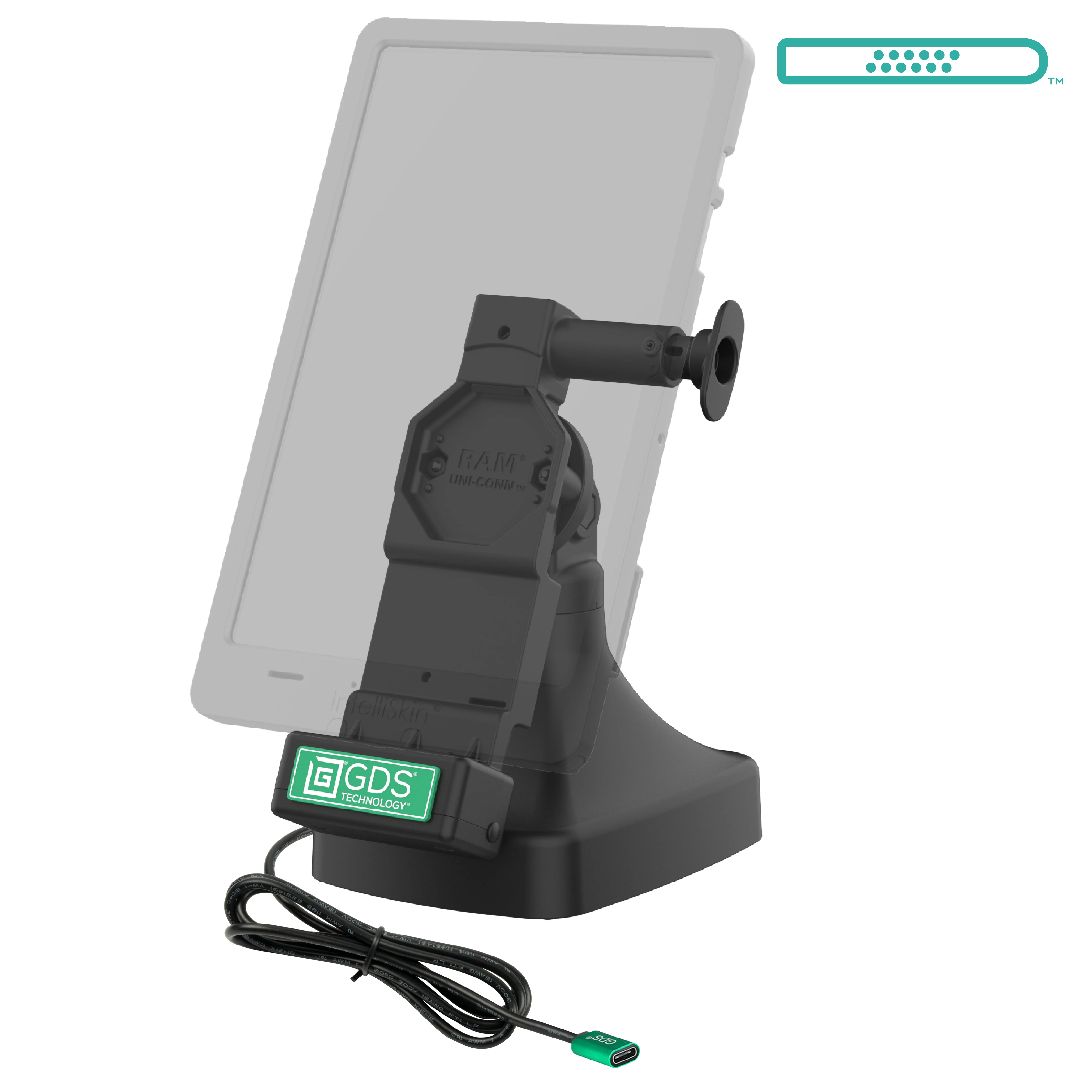 GDS® Uni-Conn™ Tilt & Swivel Dock with USB-C - Image 2