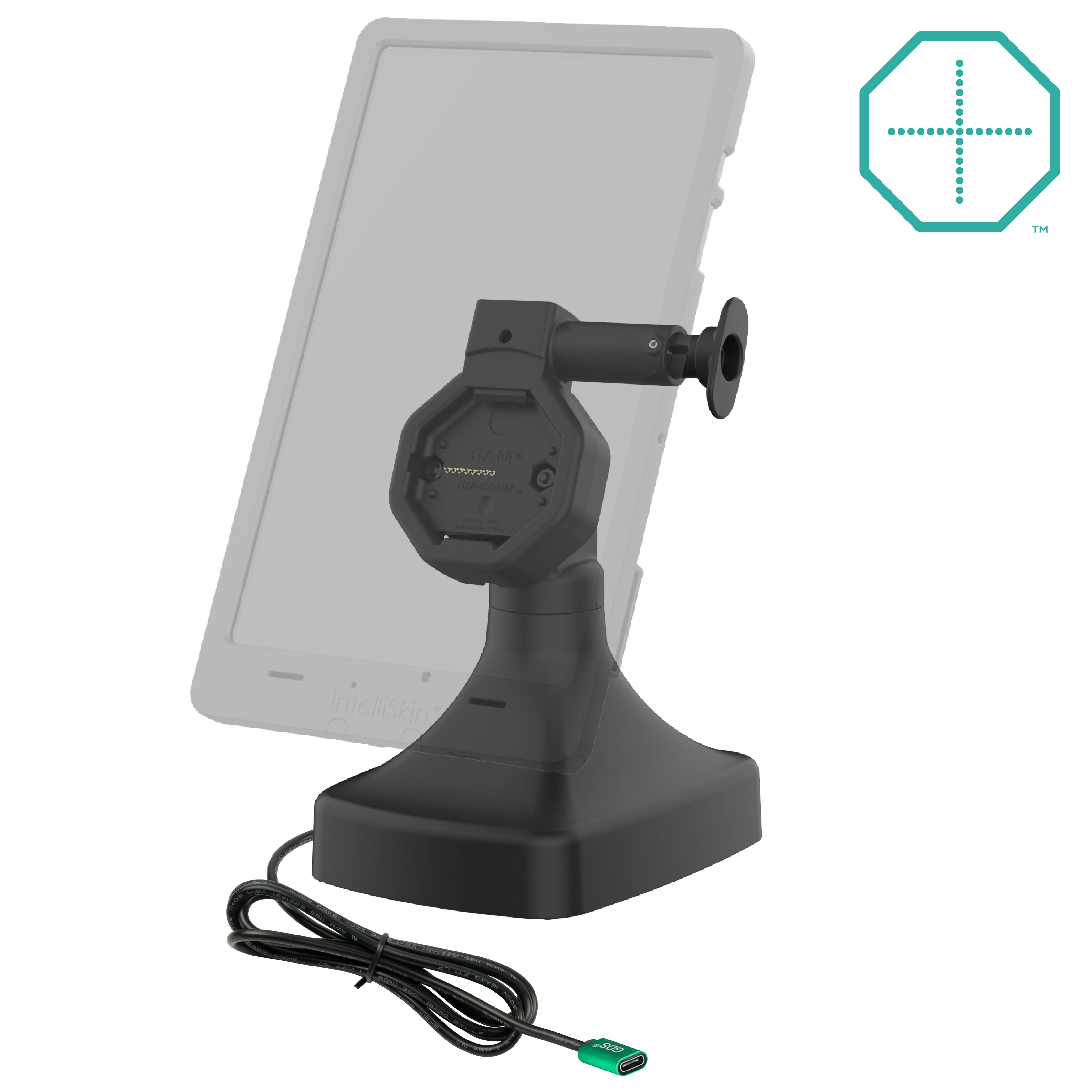 GDS® Uni-Conn™ Powered Tilt & Swivel Dock with USB-C - Image 2