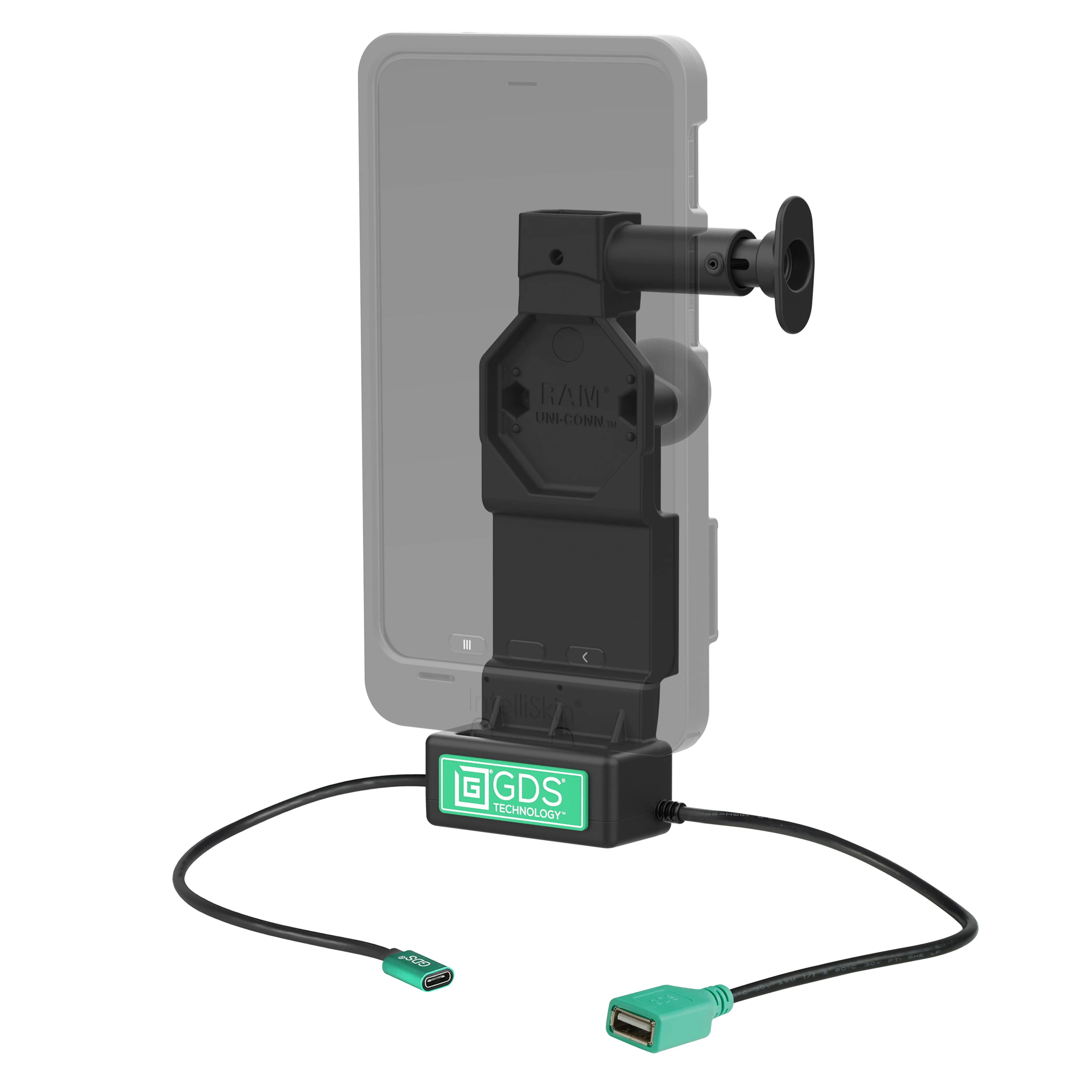 GDS® Uni-Conn™ Dock + Single USB-A with Release Button - Image 2