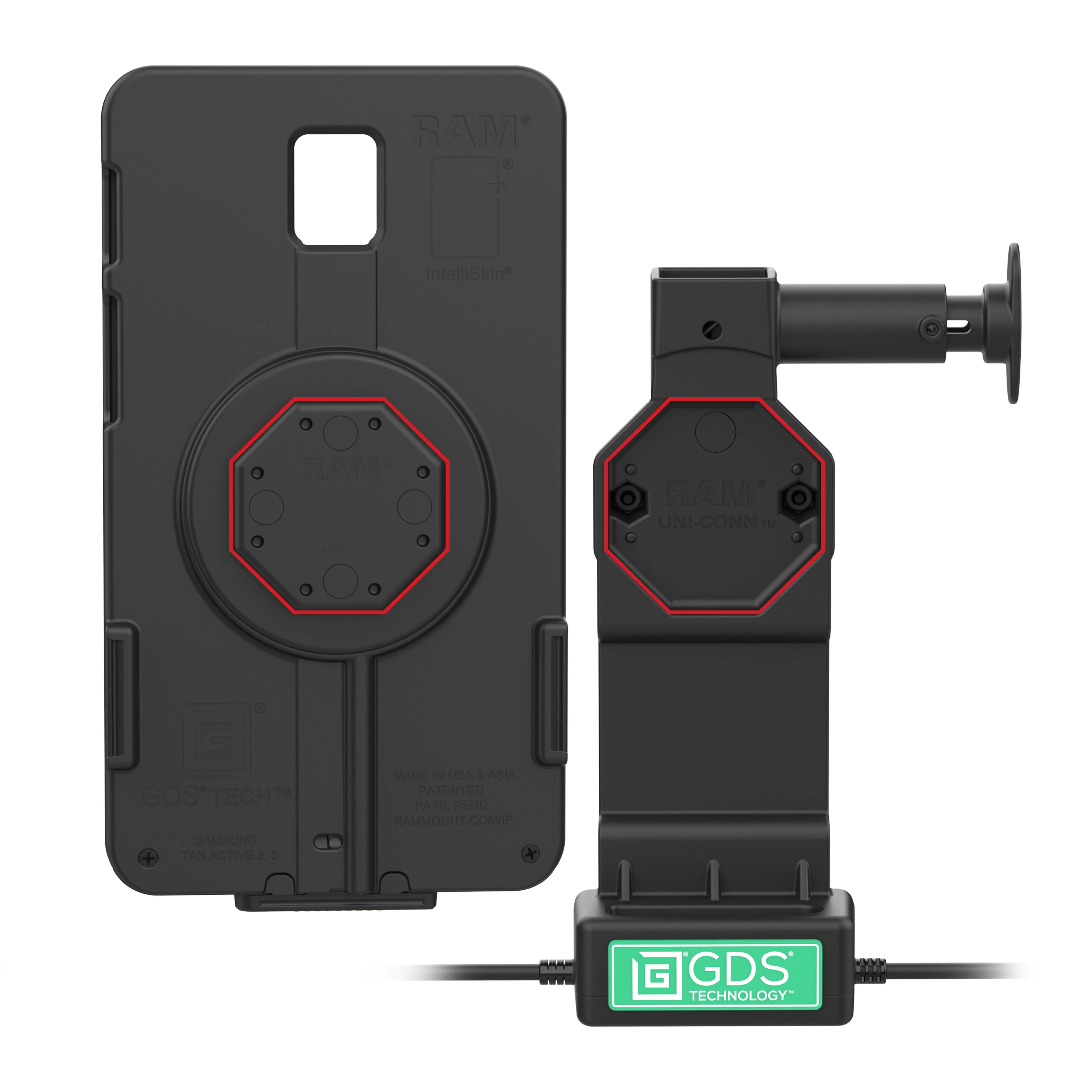 GDS® Uni-Conn™ Dock + Single USB-A with Release Button - Image 3