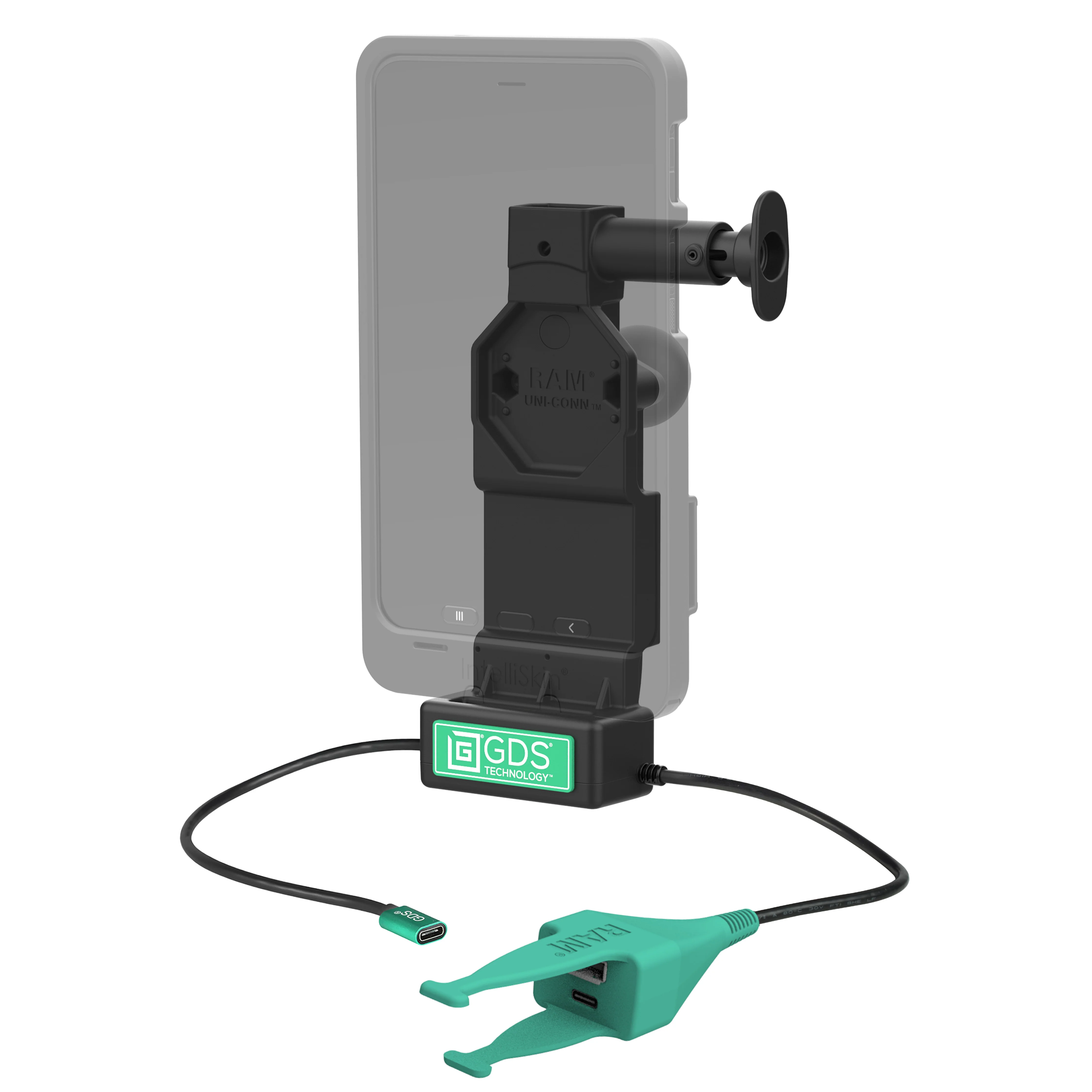 GDS® Uni-Conn™ Dock + Dual USB-A & USB-C with Release Button - Image 2