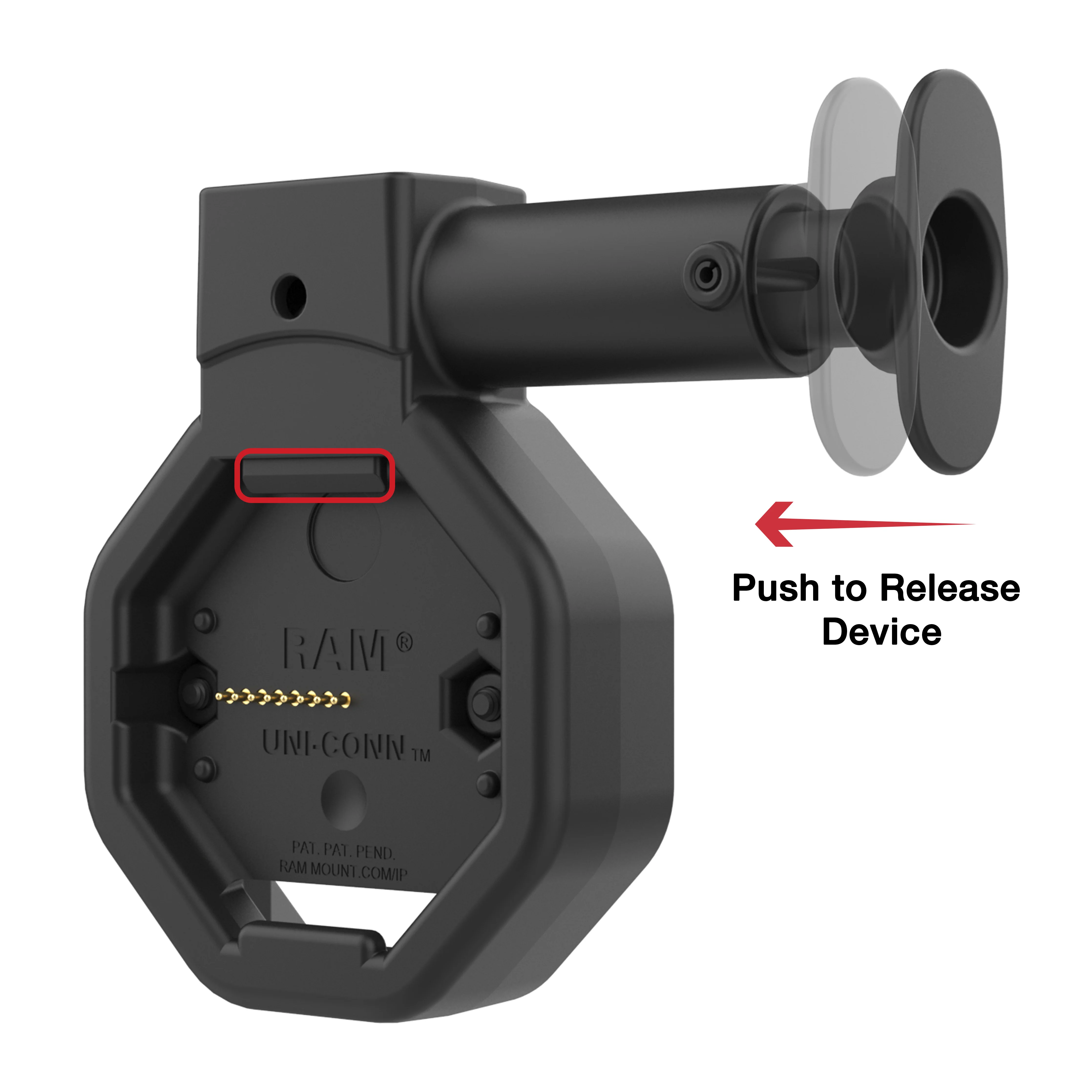 GDS® Uni-Conn™ Powered USB-C Dock with Release Button - Image 3