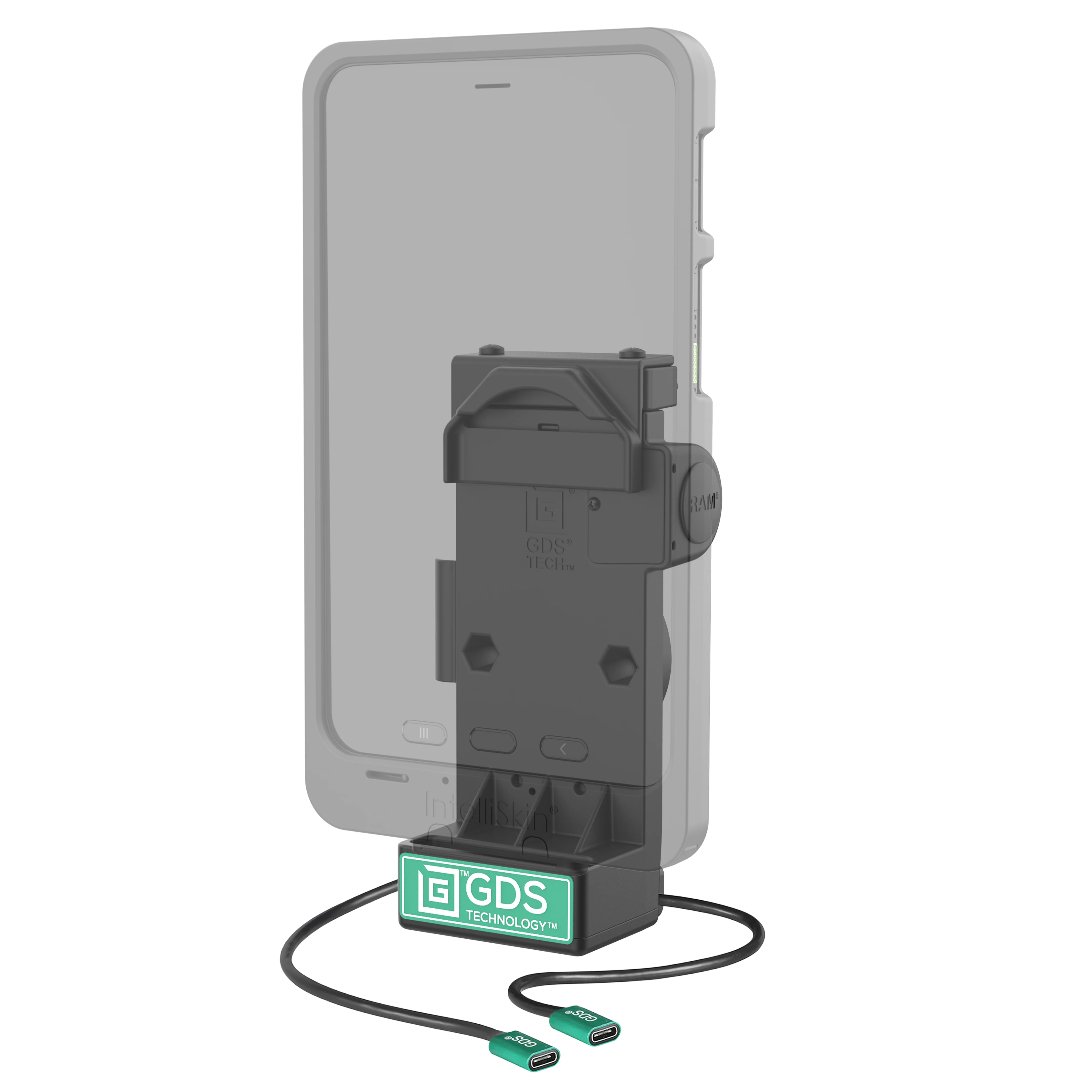 GDS® Uni-Conn™ Spring Loaded Power + Single USB-C Dock - Image 2