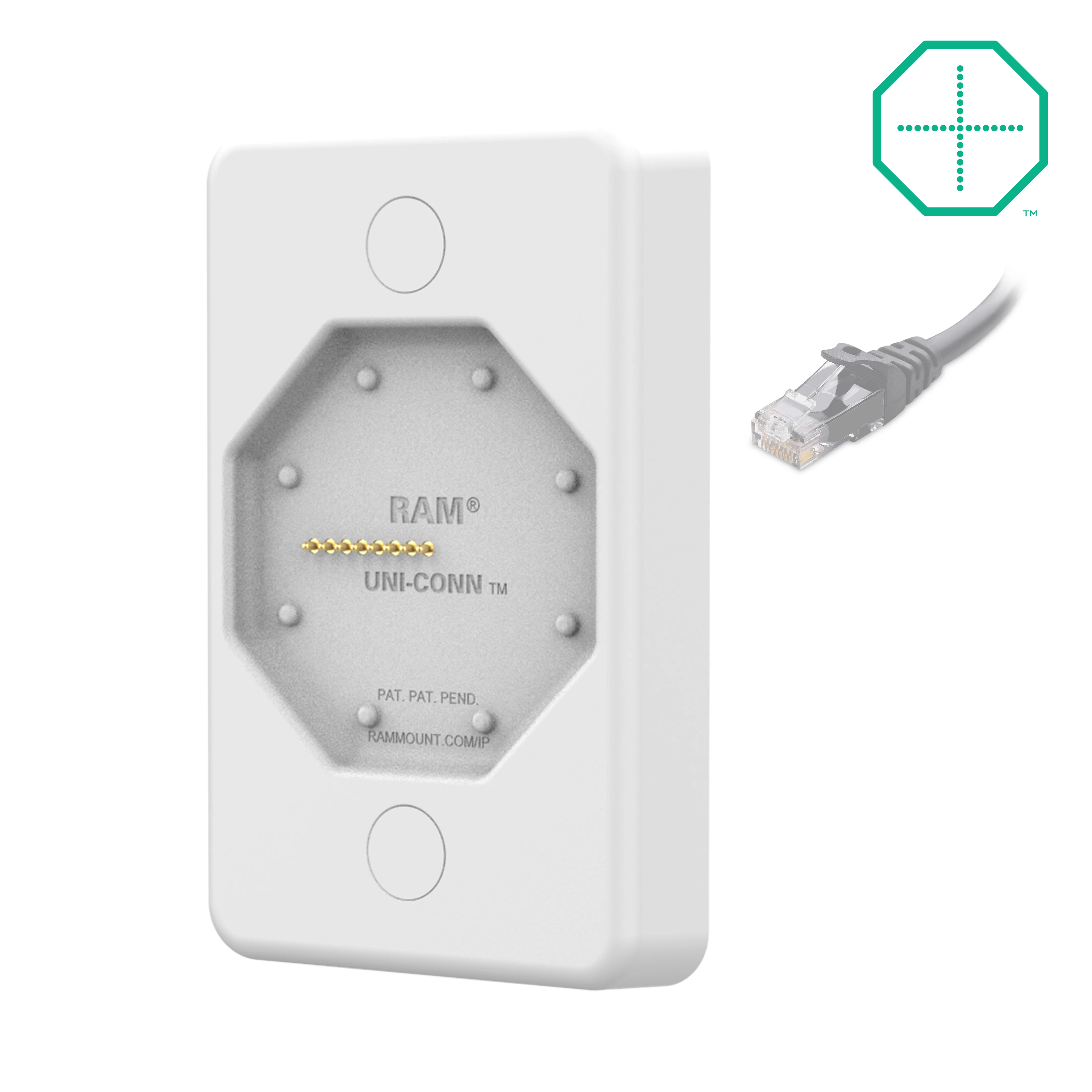 GDS® Uni-Conn™ Powered Wall Dock with PoE - Gray