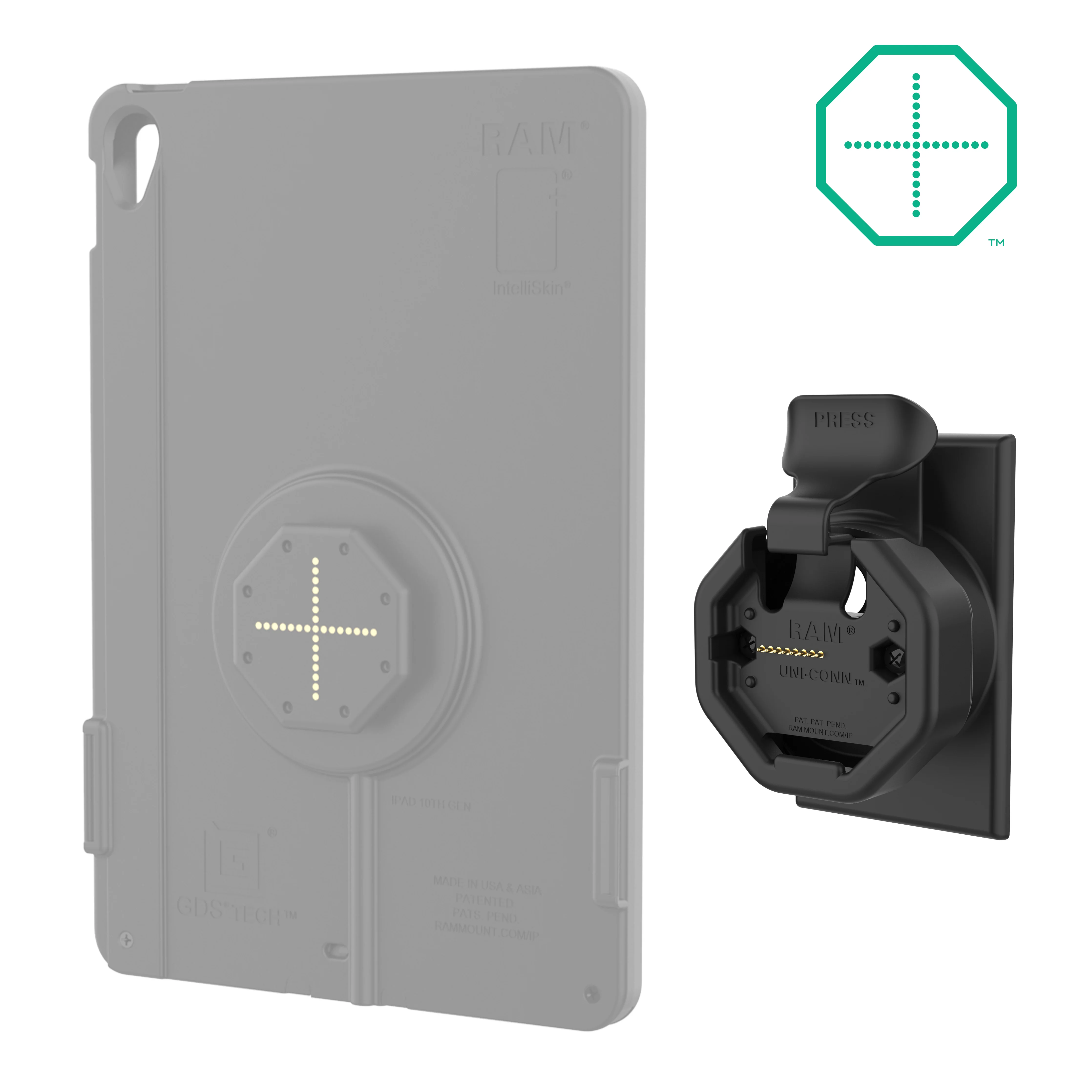 GDS® Uni-Conn™ Powered Snap-In Wall Dock with PoE - Image 2