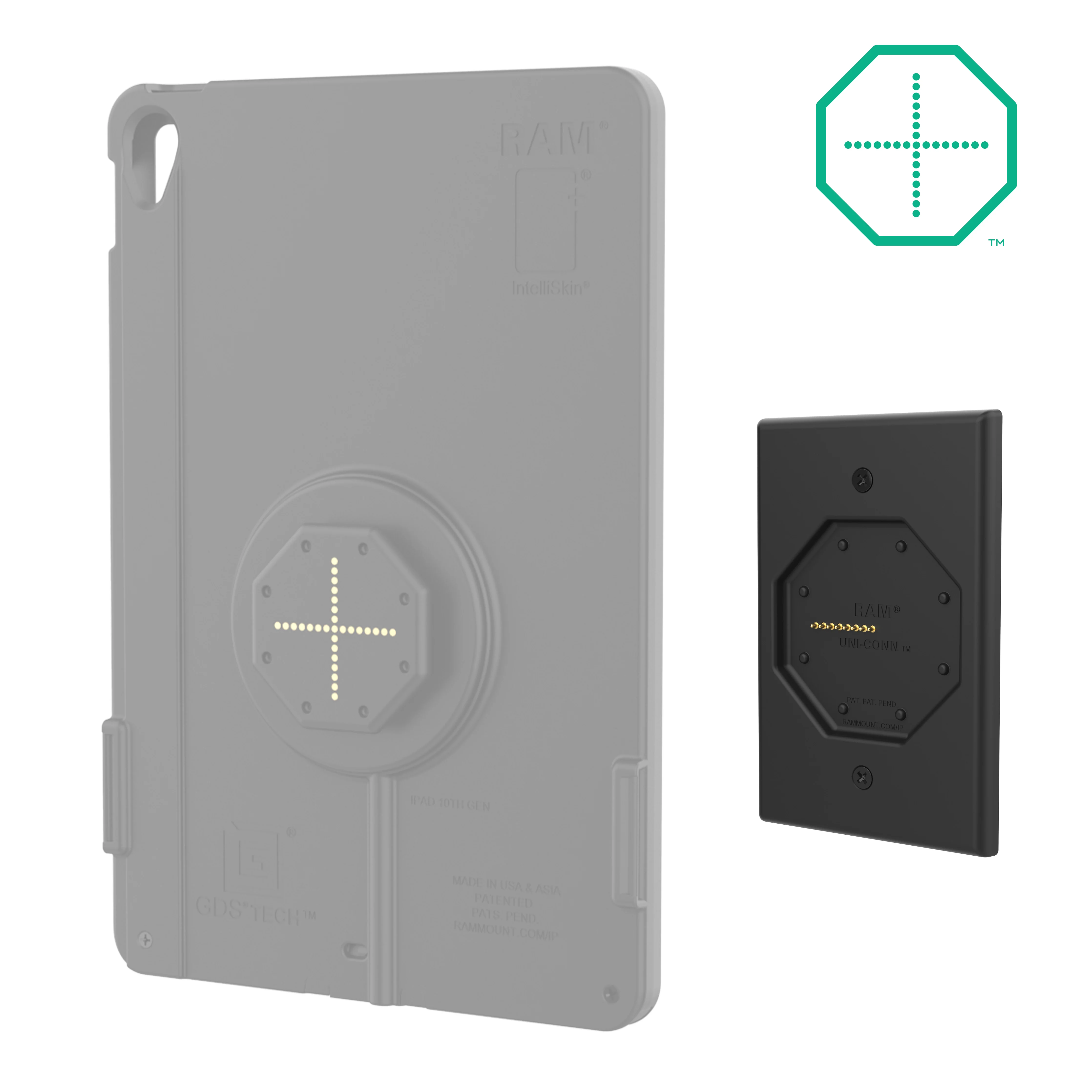 GDS® Uni-Conn™ Powered Low Profile Wall Dock with PoE - Image 2