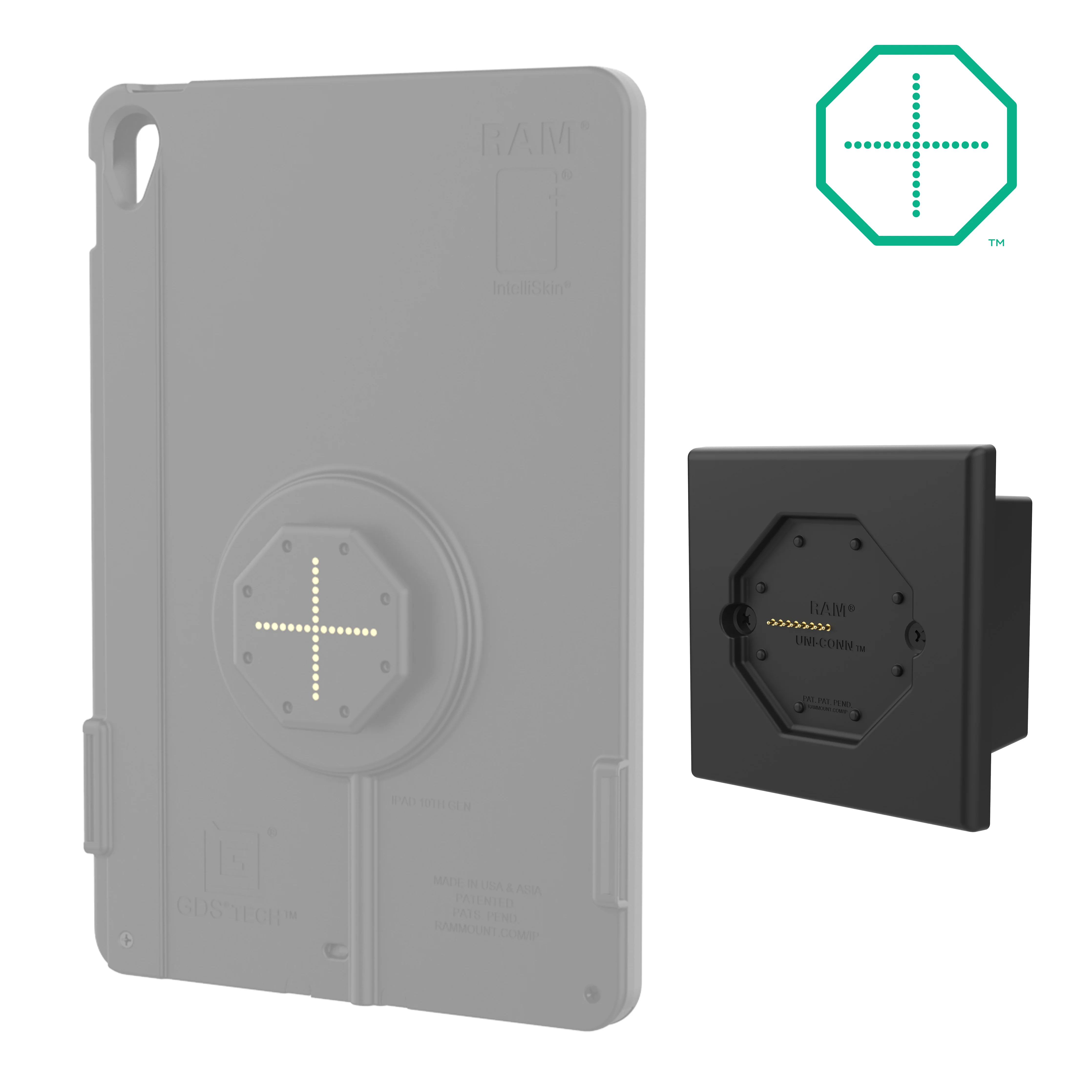GDS® Uni-Conn™ Powered Low Profile Wall Dock with PoE (European Outlets) - Image 2
