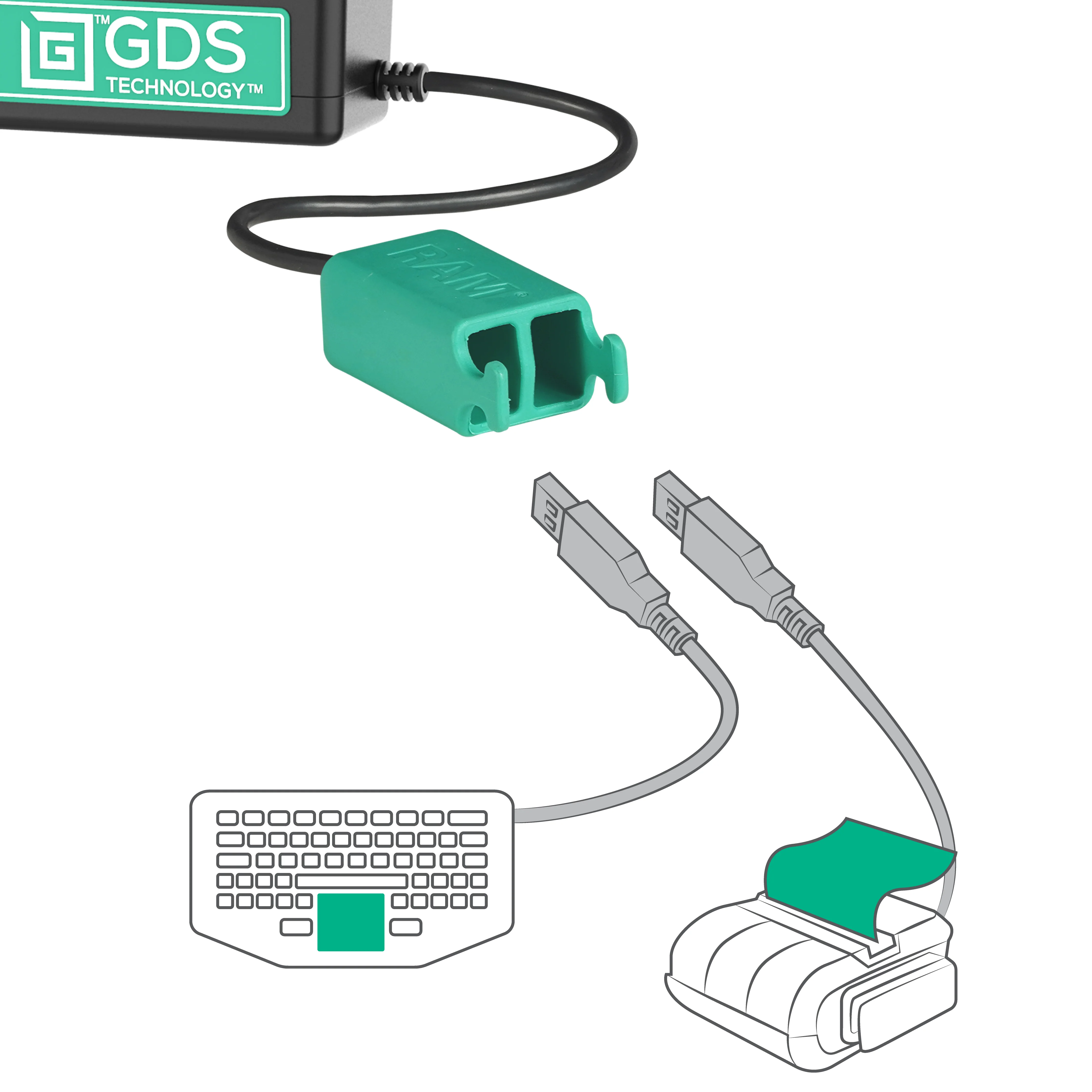 Locking GDS® Tough-Dock™ + Dual USB-A for iPad 10 & 11, Pro 11 & Air 11 - Image 6