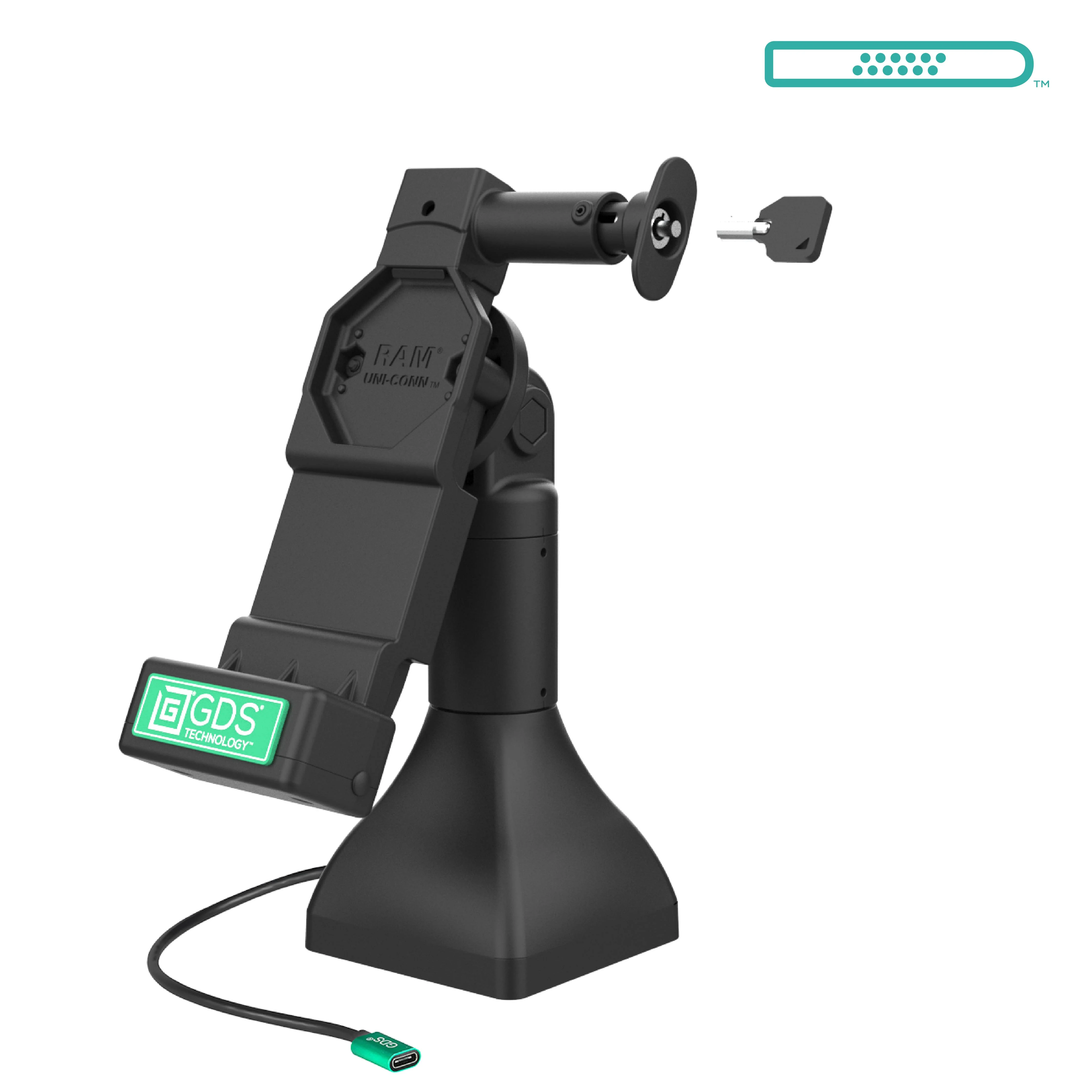 GDS® Uni-Conn™ 7" Locking Pedestal Dock with USB-C