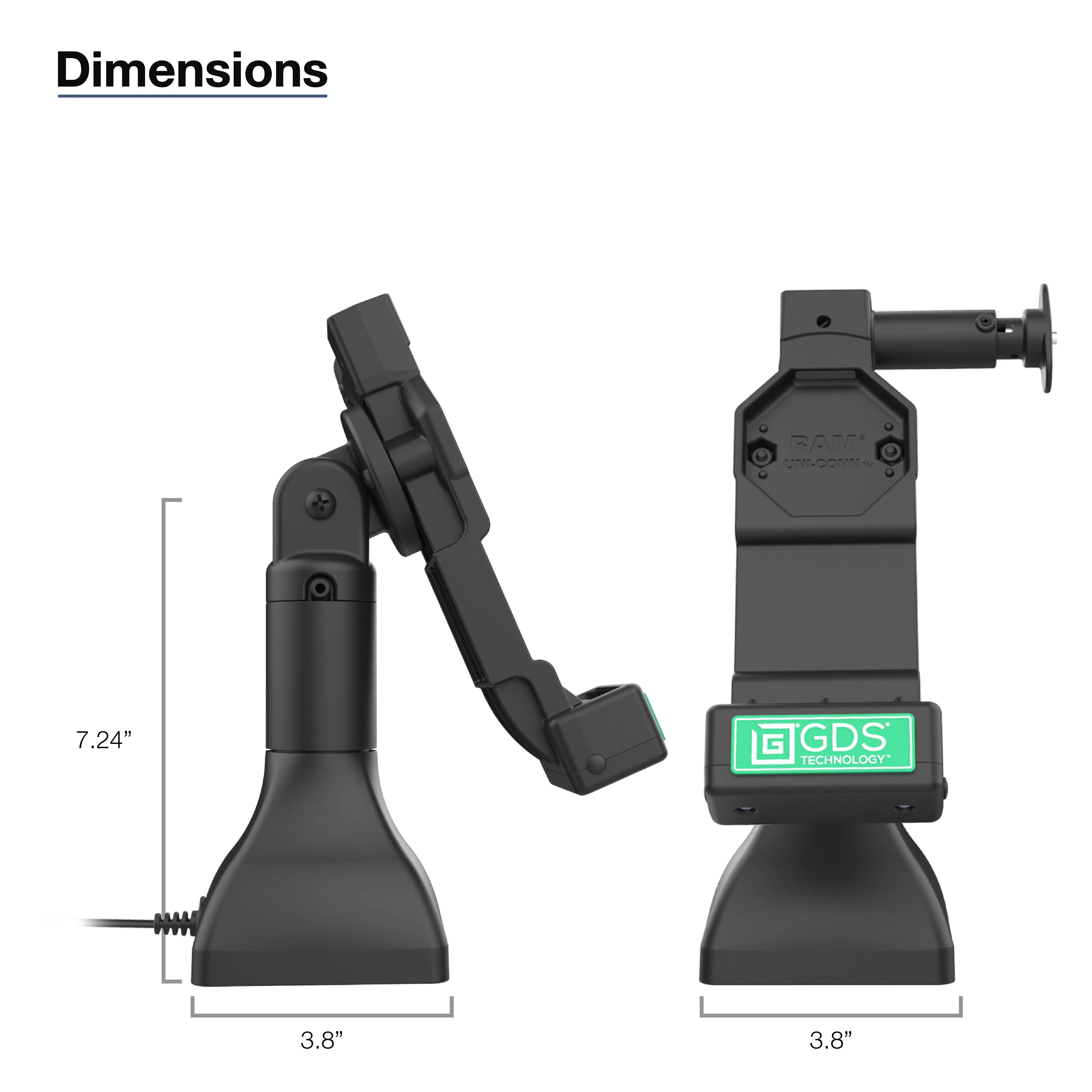GDS® Uni-Conn™ 7" Locking Pedestal Dock with PoE - Image 6
