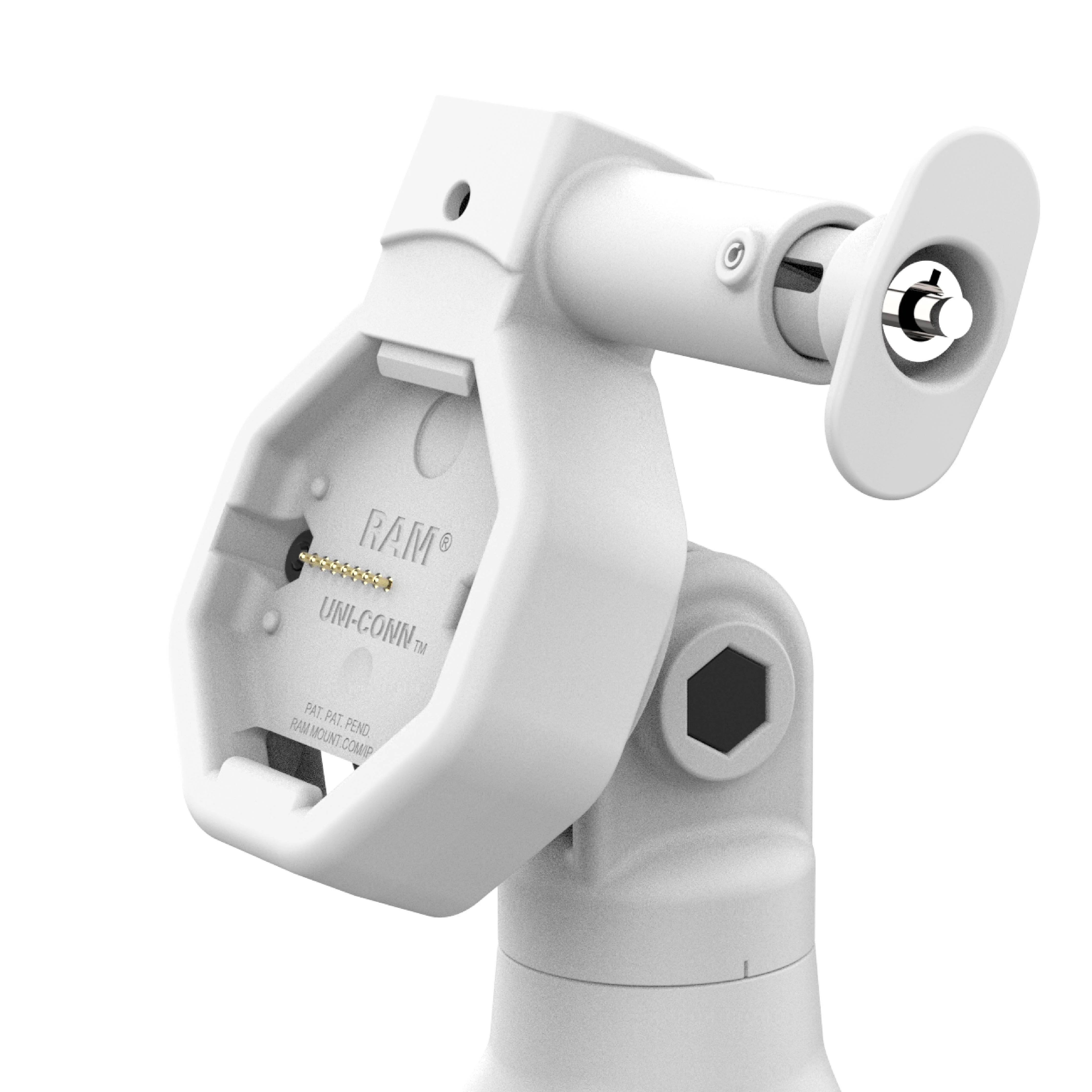 GDS® Uni-Conn™ Powered Locking Tilt & Swivel Dock with PoE - Gray - Image 5