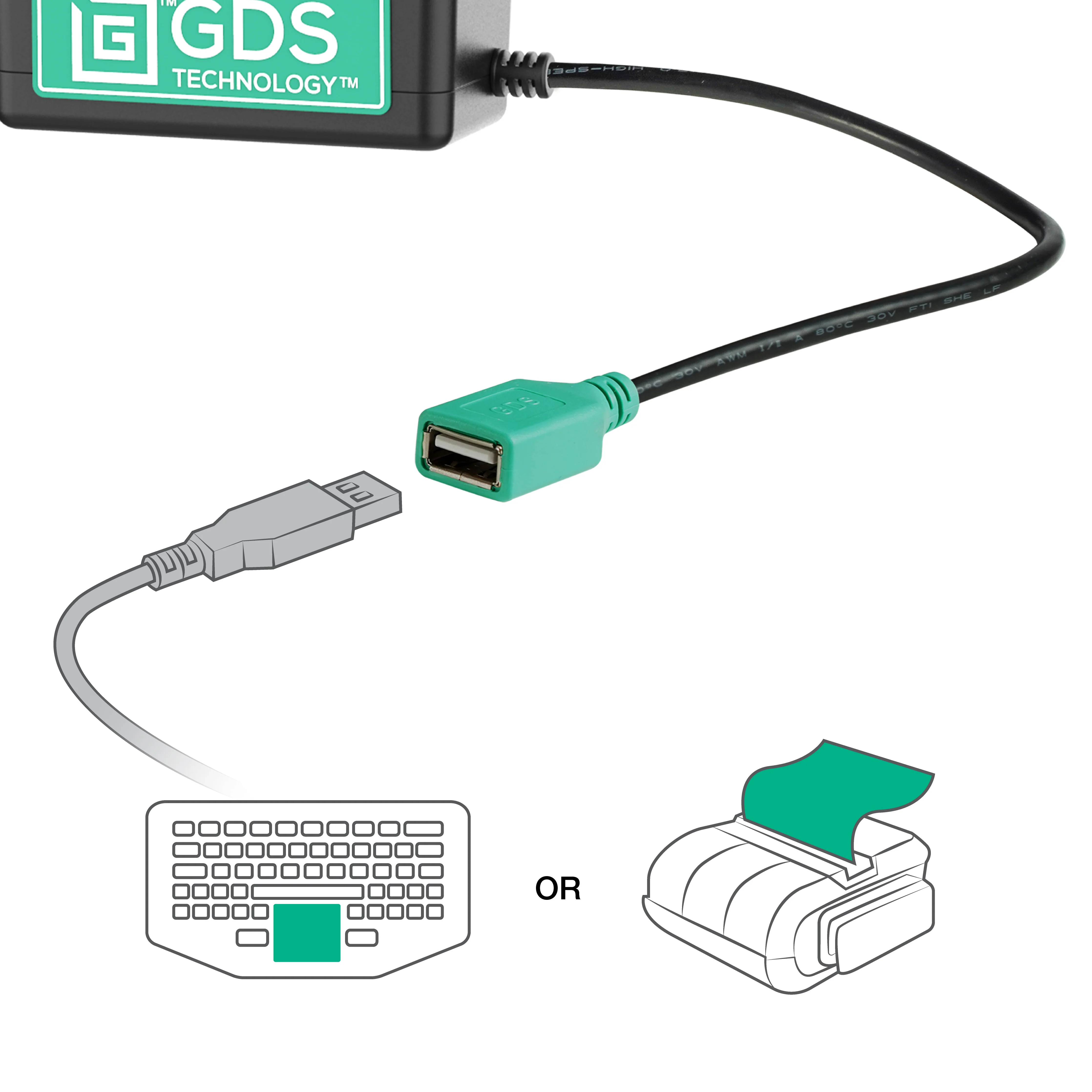 Locking GDS® Tough-Dock™ + Single USB-A for Samsung Tab A11+ & Tab A9+ - Image 5