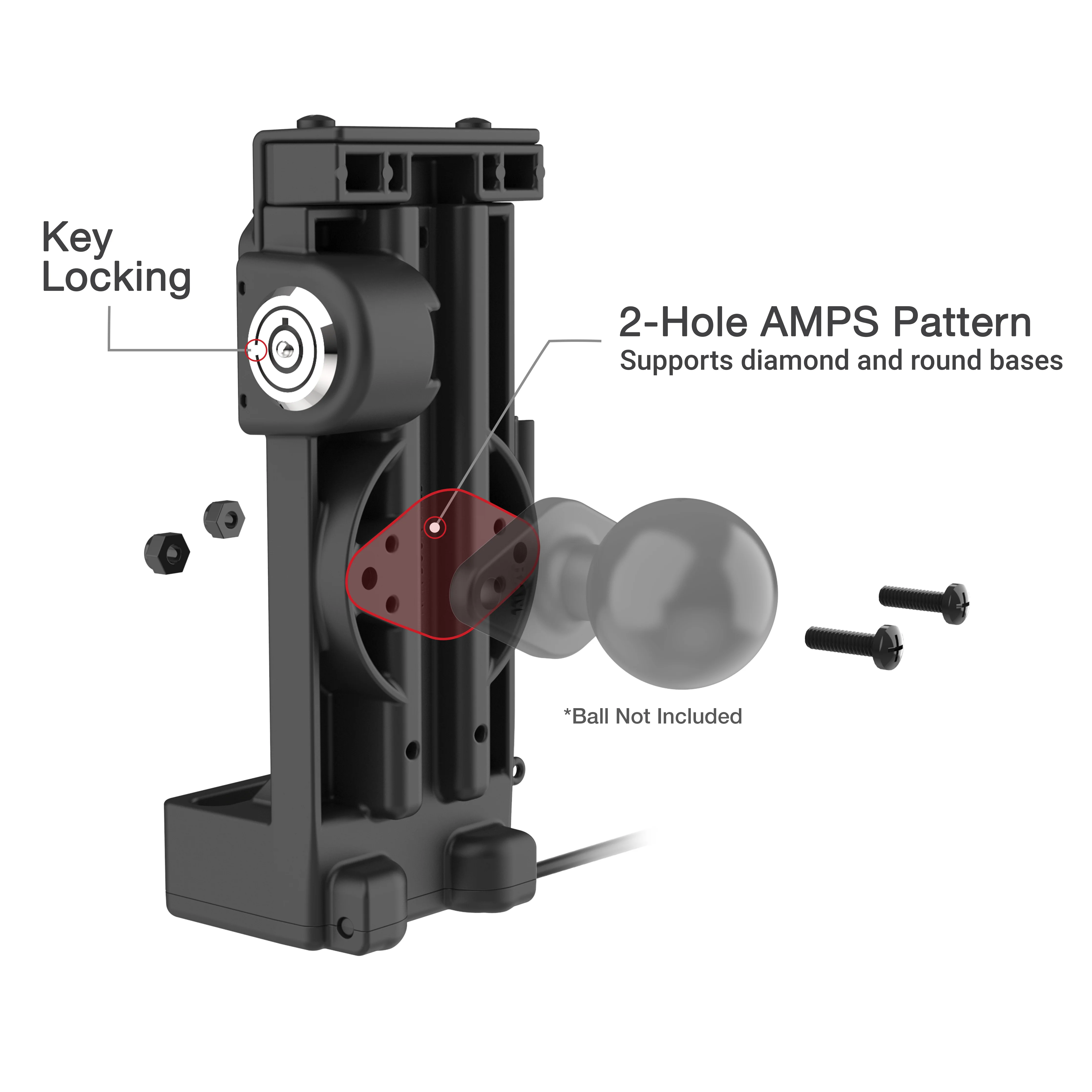GDS® Uni-Conn™ Locking Spring Loaded Powered Dock - Heated Pins - Image 5