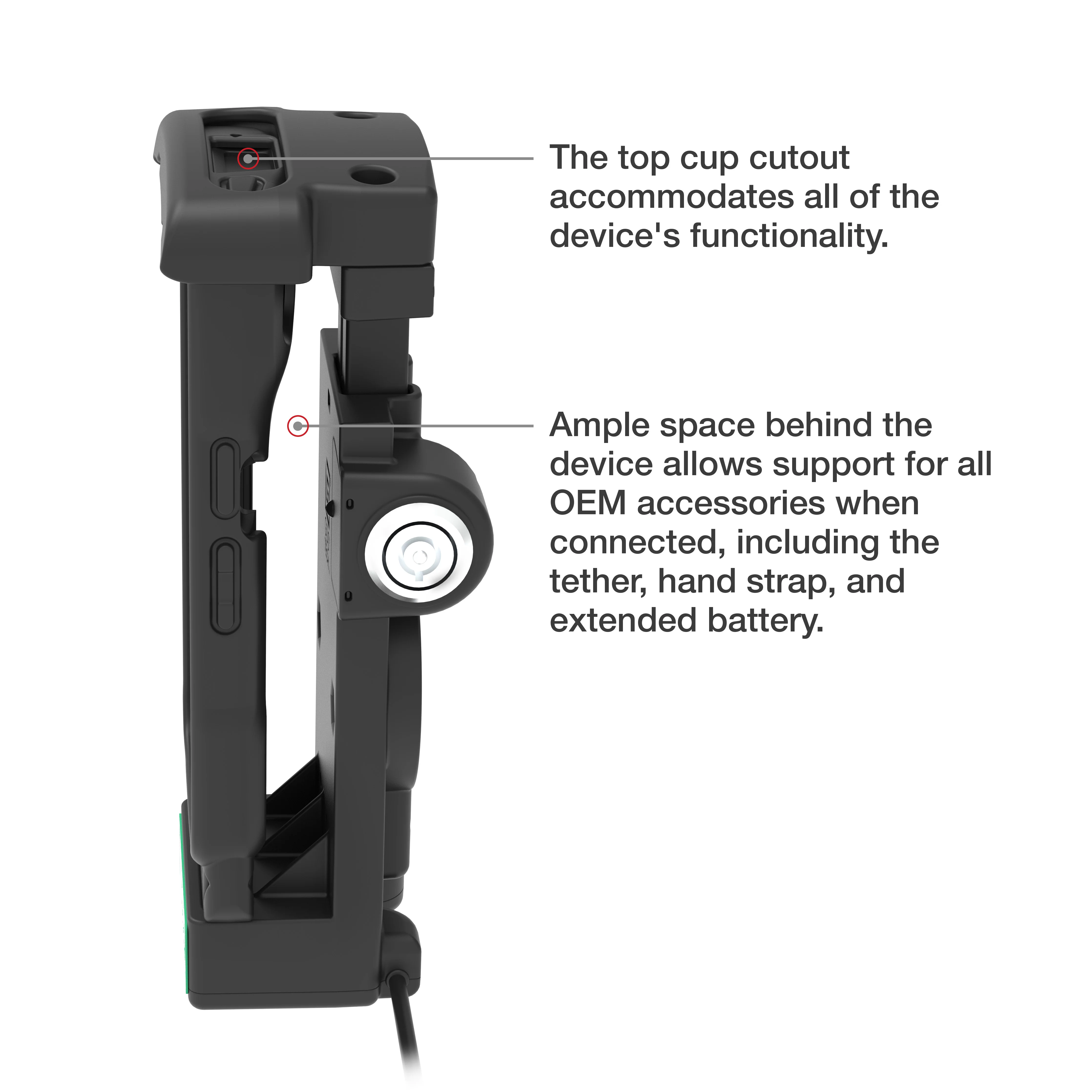 GDS® Locking Powered Dock + USB-A for Zebra TC2x & TC5x - Image 6