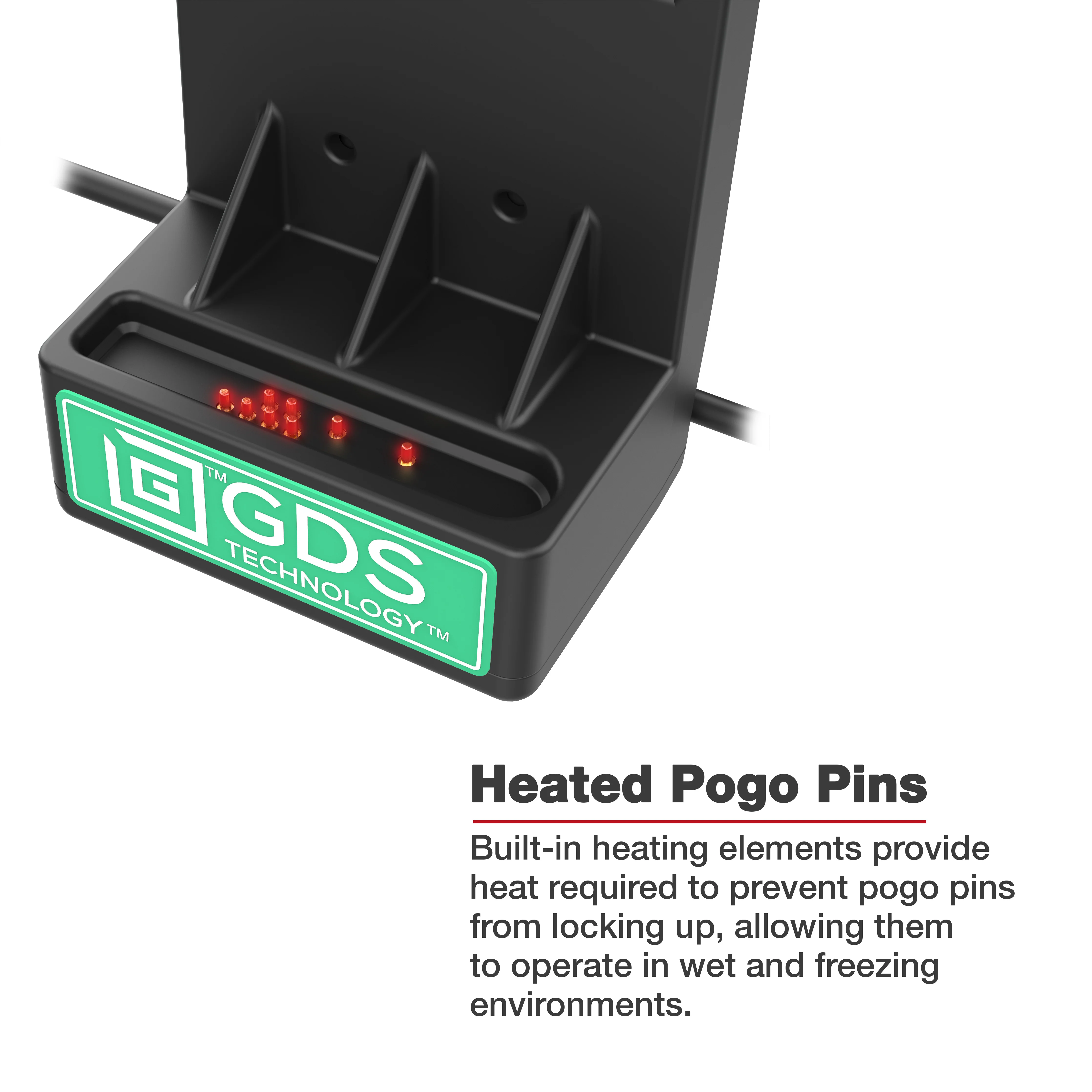 GDS® Locking Powered Dock + USB-A for Zebra TC73/78 - Heated Pins - Image 4