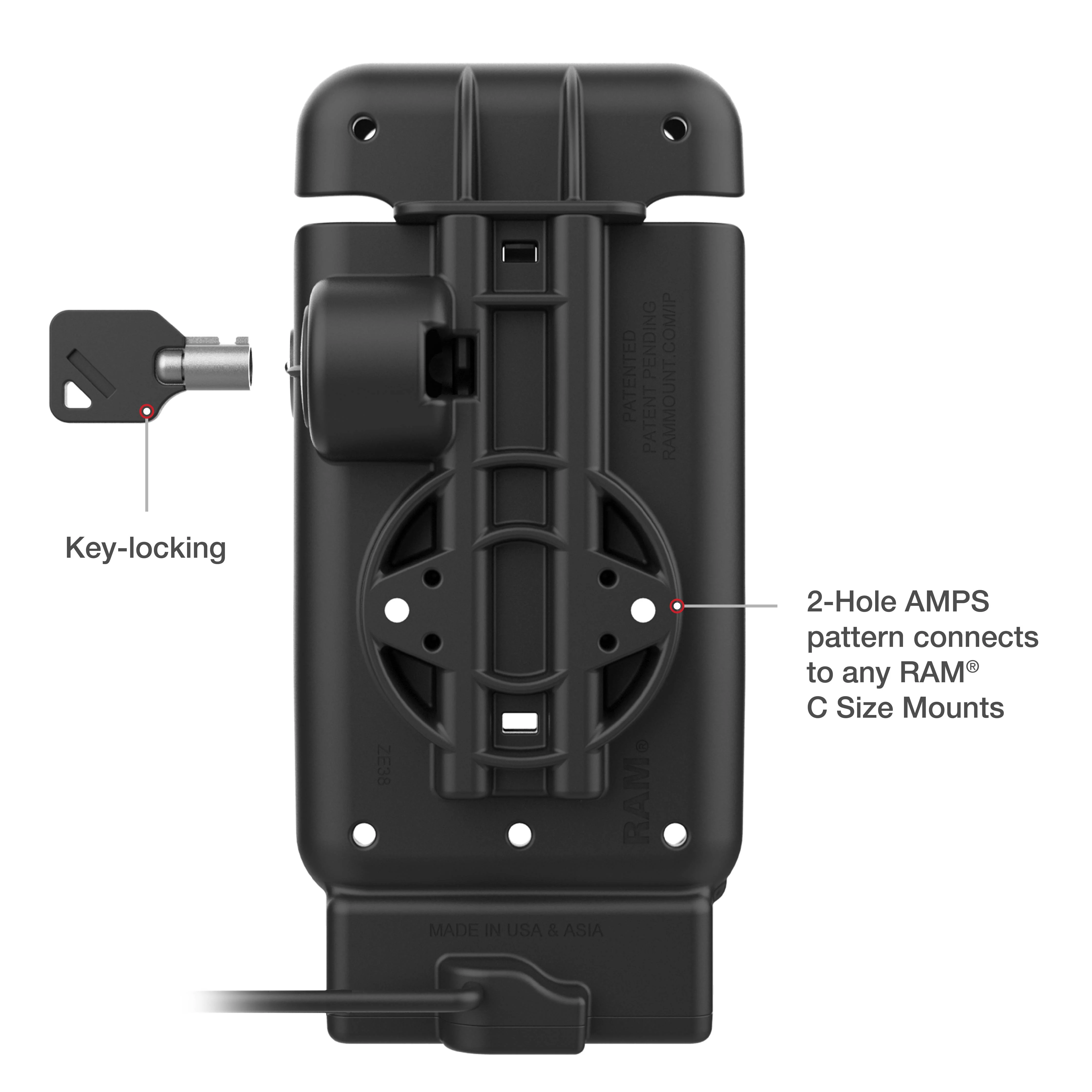 GDS® Powered Locking Vehicle Dock for Honeywell CT37 with IntelliSkin® - Image 4