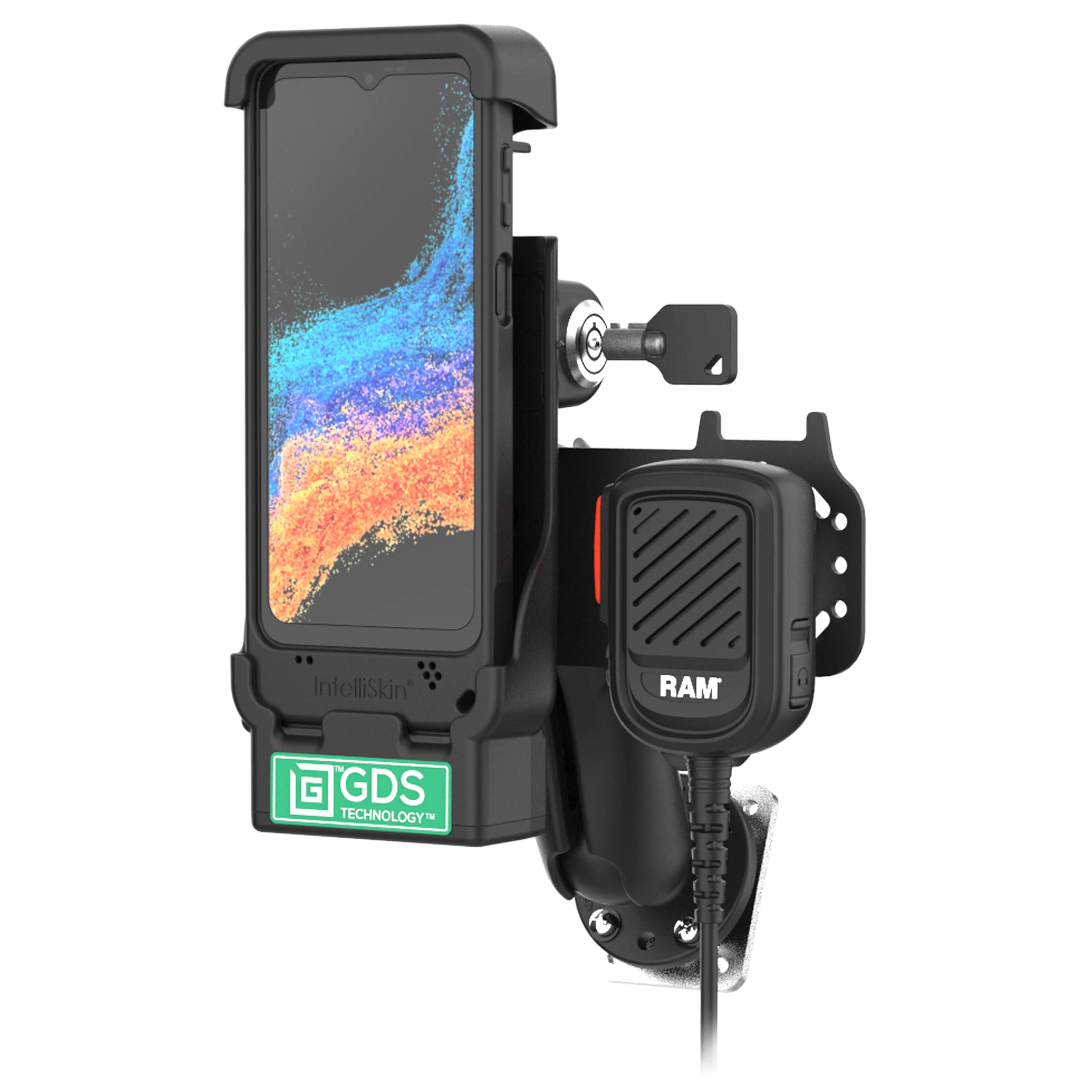 GDS® Locking PTT Speaker Mic Kit for XCover7 Pro/6 Pro - ESChat & Zello