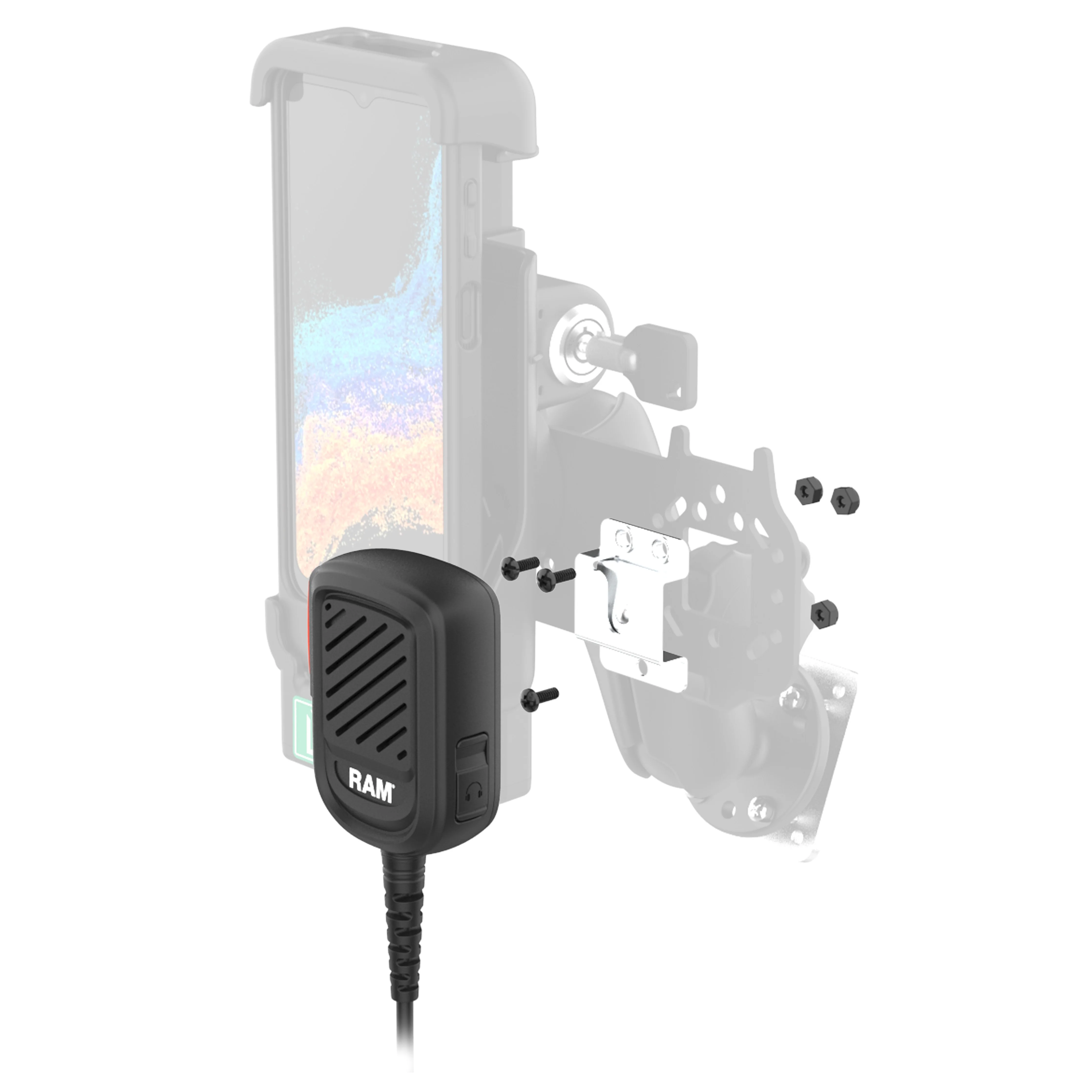 GDS® Locking PTT Speaker Mic Kit for XCover7 Pro/6 Pro - Kodiak - Image 4