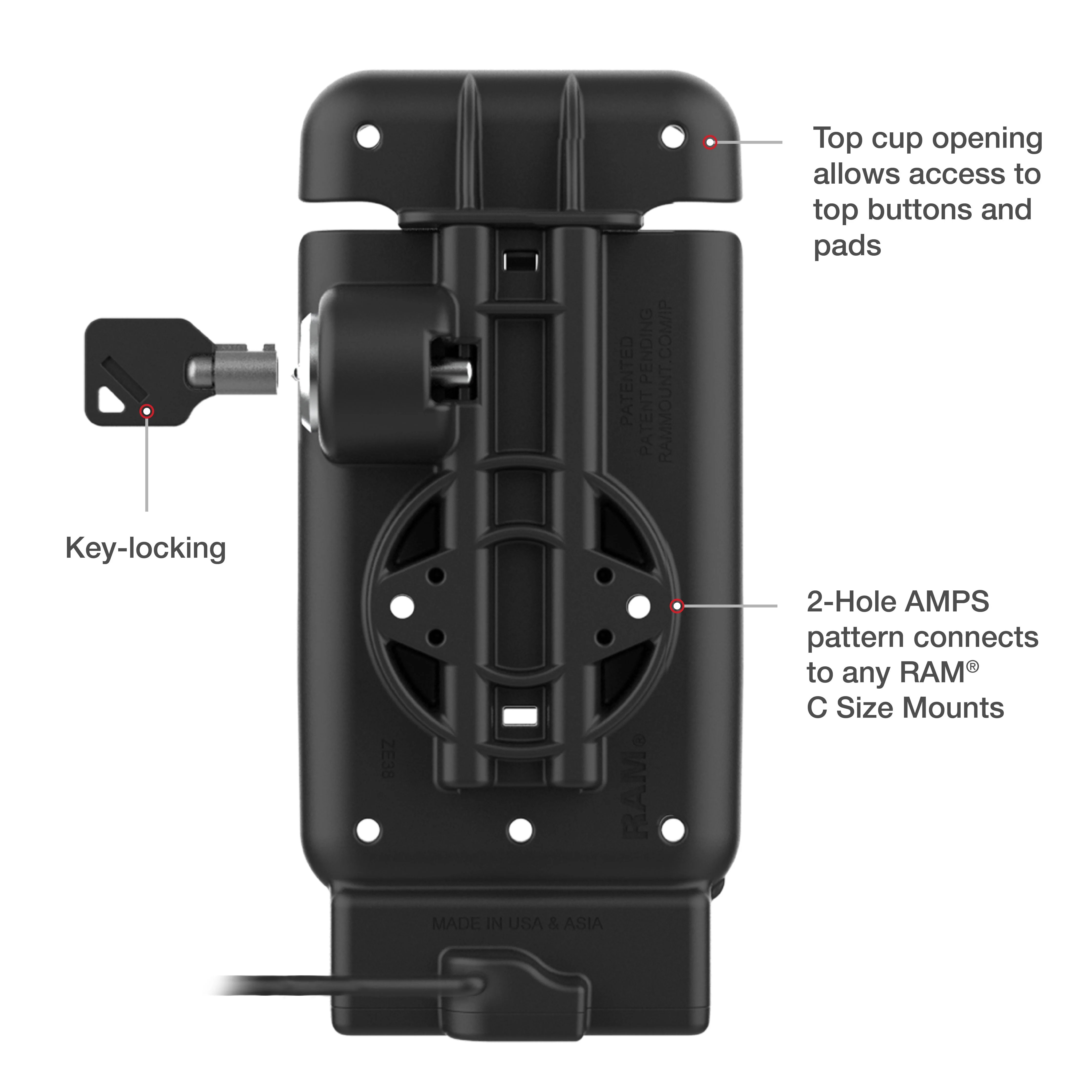 GDS® Vehicle Dock for Zebra EM45 with IntelliSkin® - Image 4