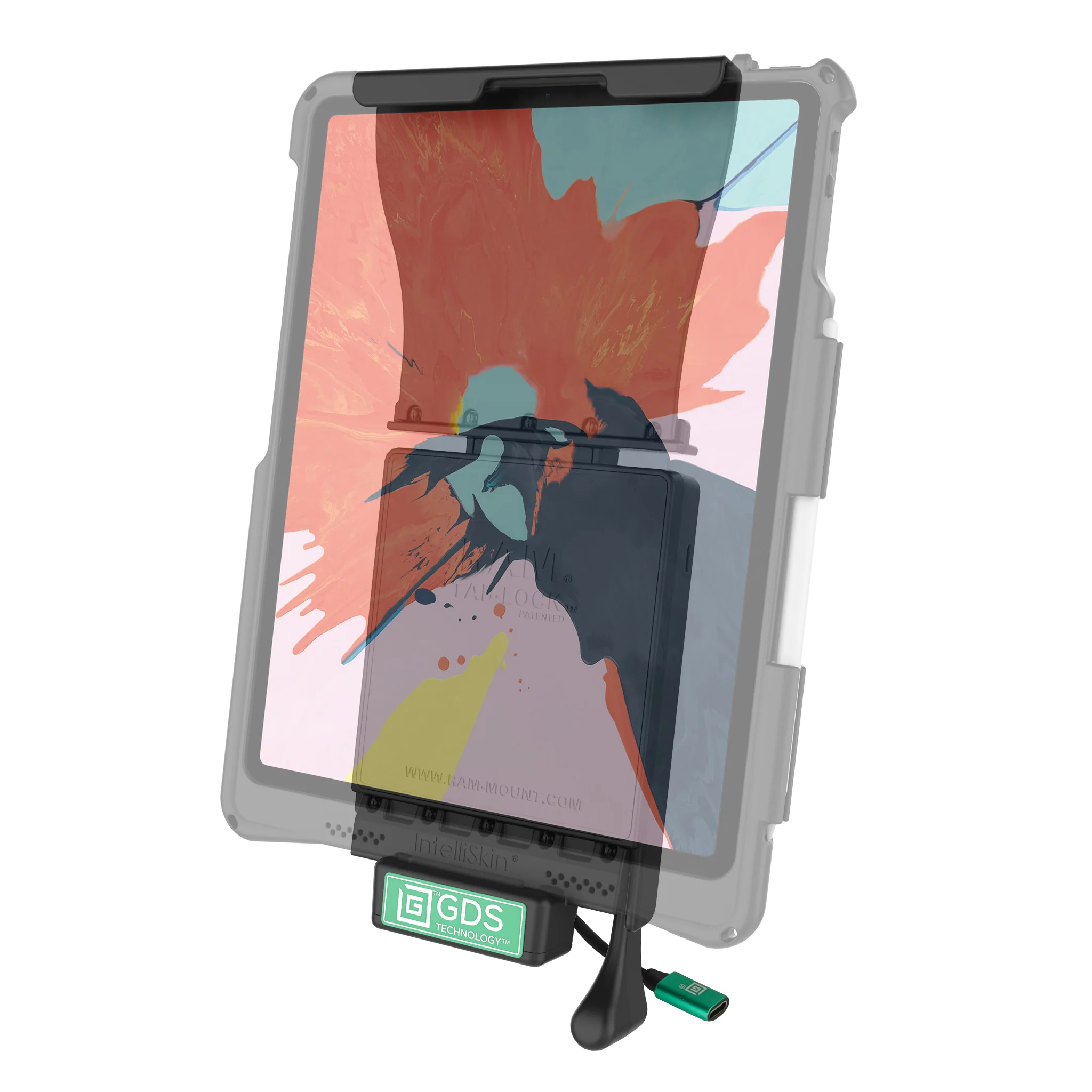 GDS® Locking Vehicle Dock for Apple iPad Pro 12.9" 3rd - 5th Gen - Image 2