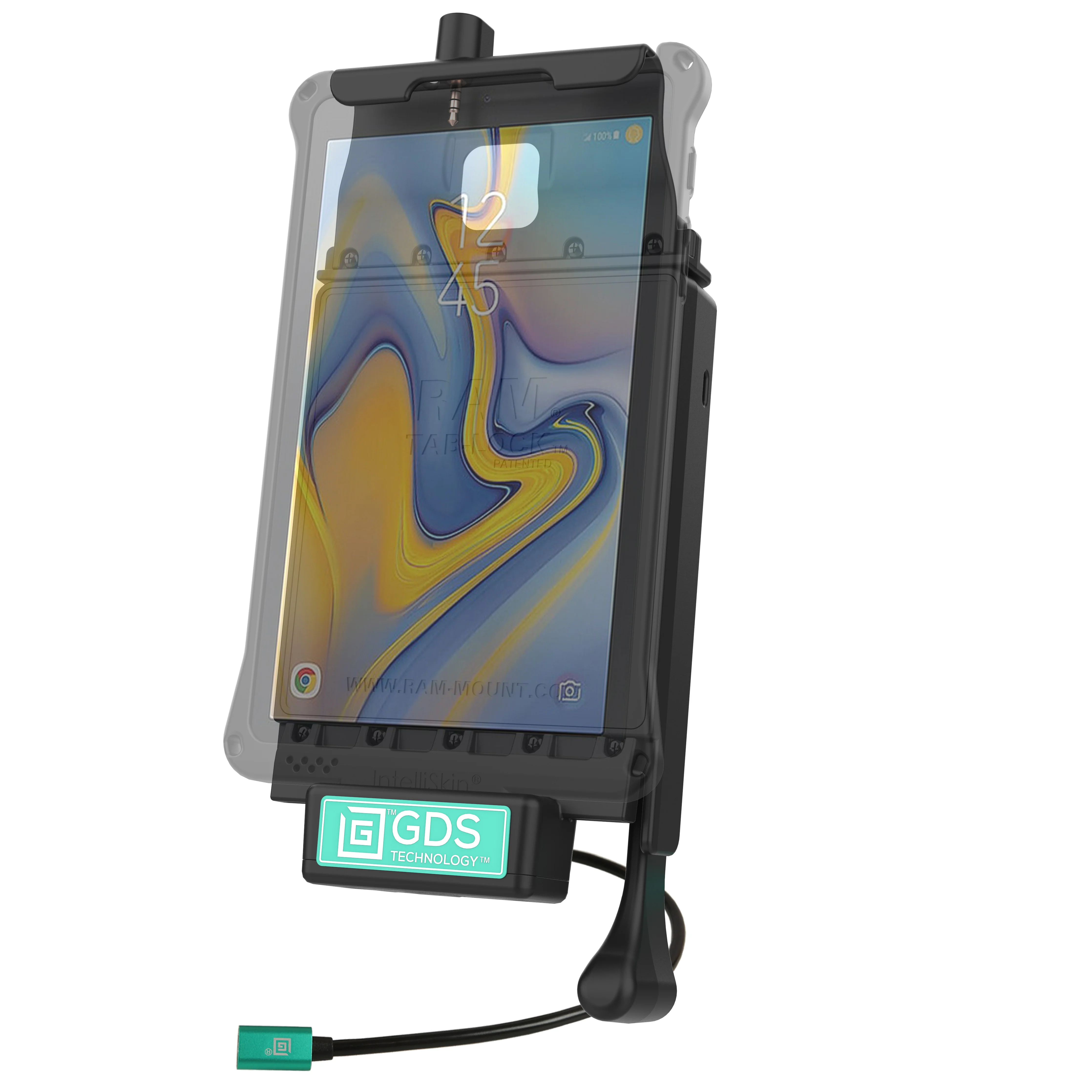 GDS® Vehicle Dock with Audio Cable for Samsung Tab A 8.0 (2018) SM-T387 - Image 2