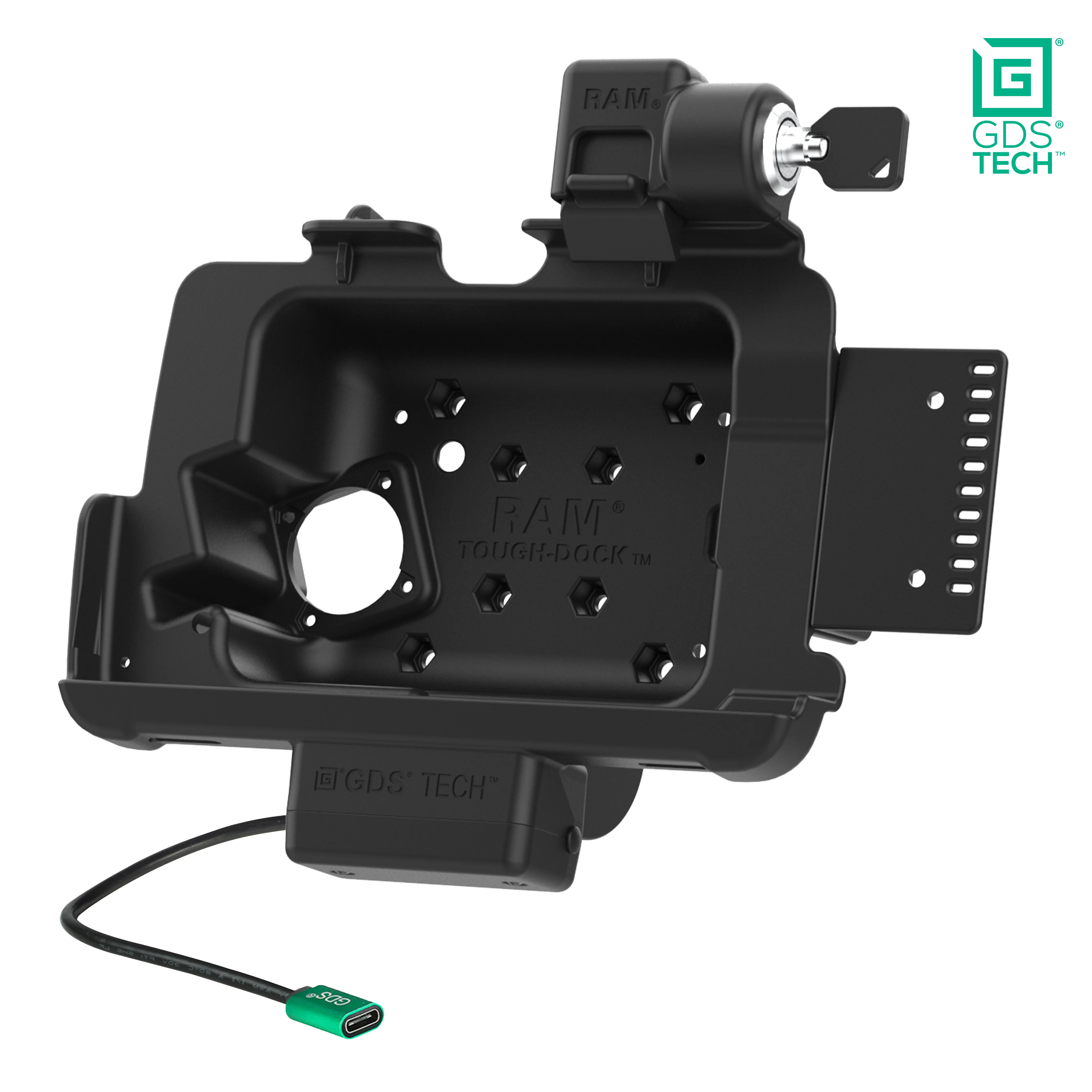 Locking GDS® Powered Dock for Zebra ET401 & ET4x 8" with IntelliSkin® - Image 2