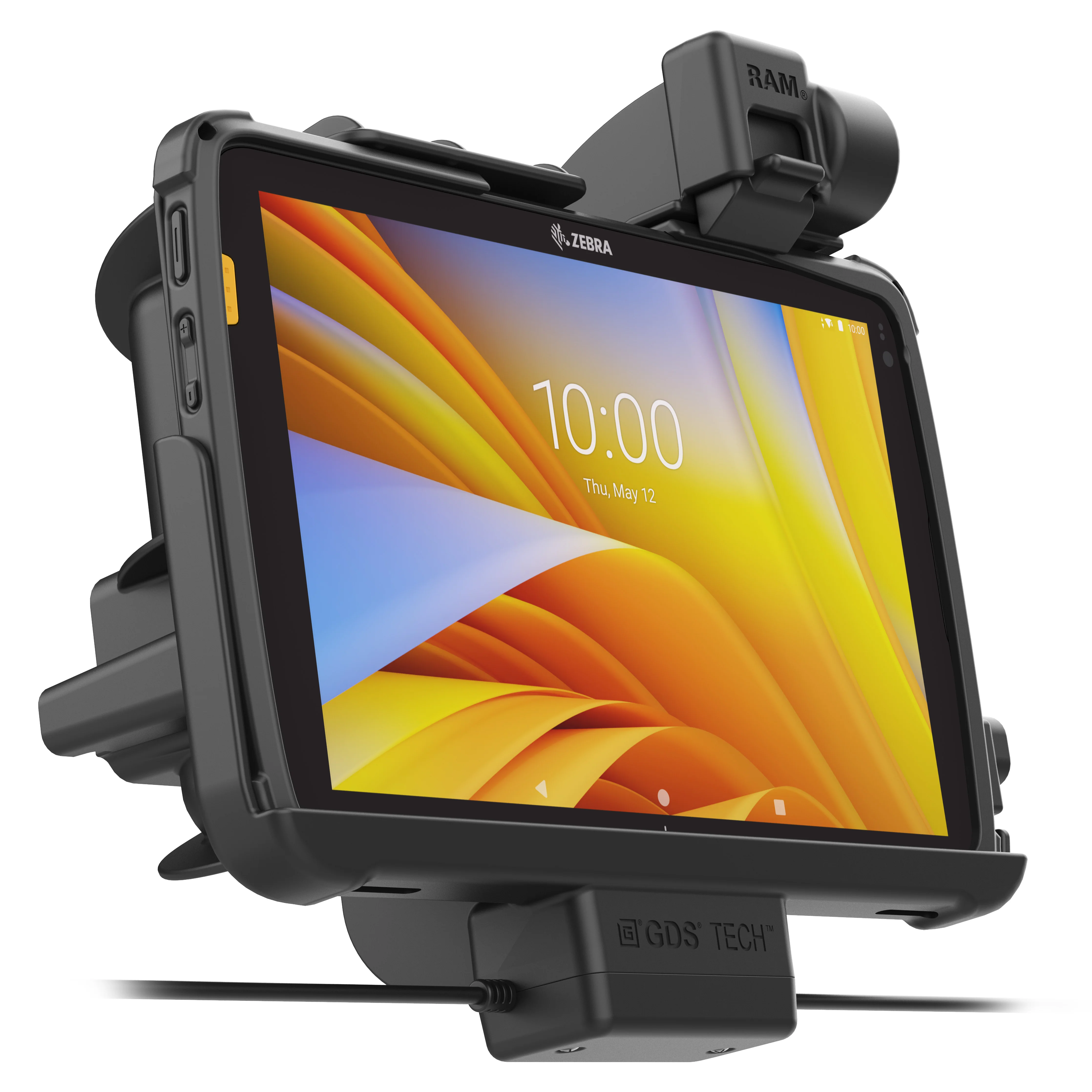 GDS® Power + Dual USB Dock with Latch for Zebra ET401 & ET4x 10" - Image 5