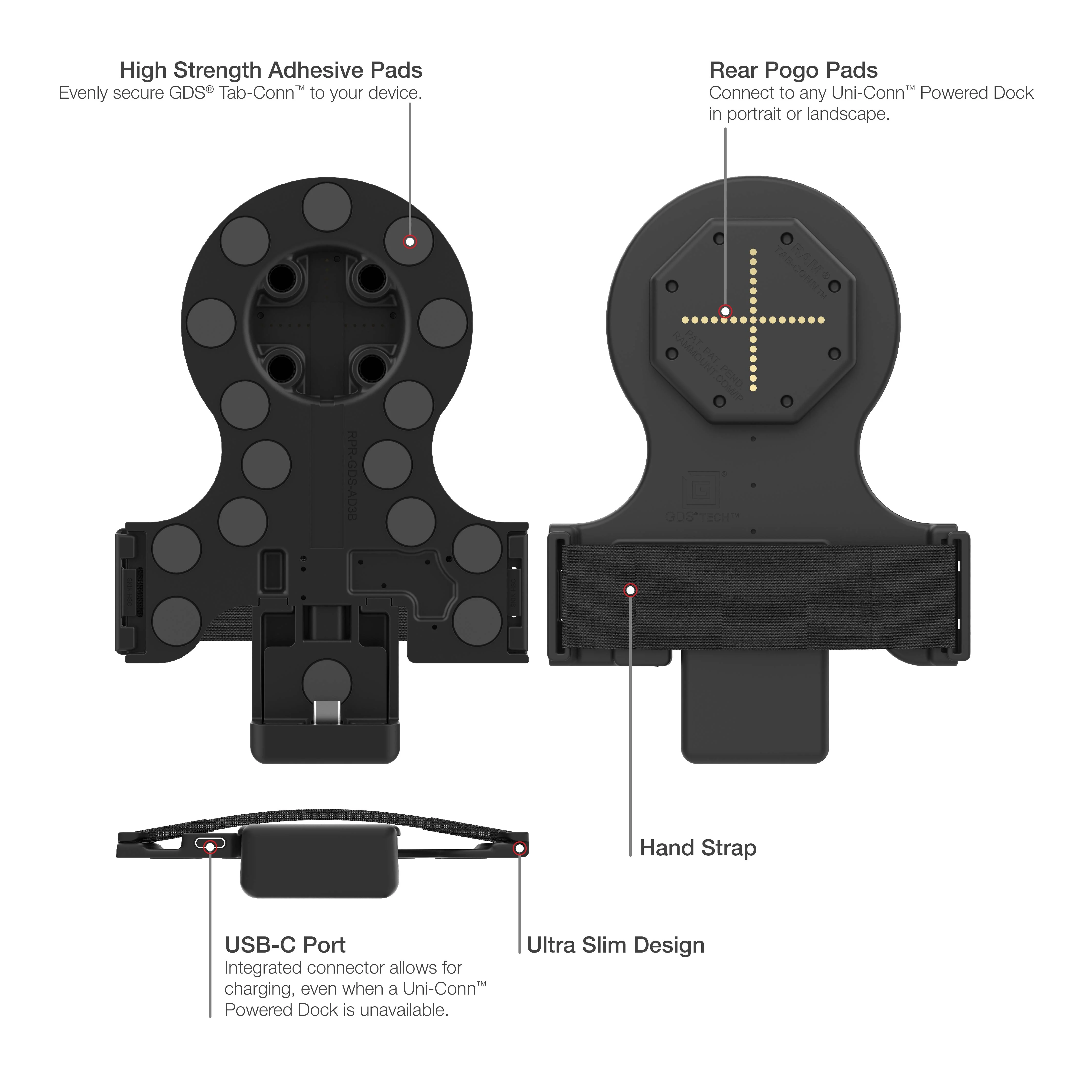 GDS® Tab-Conn™ for OtterBox Defender Cases (Rear Pogo Pads) - Image 5