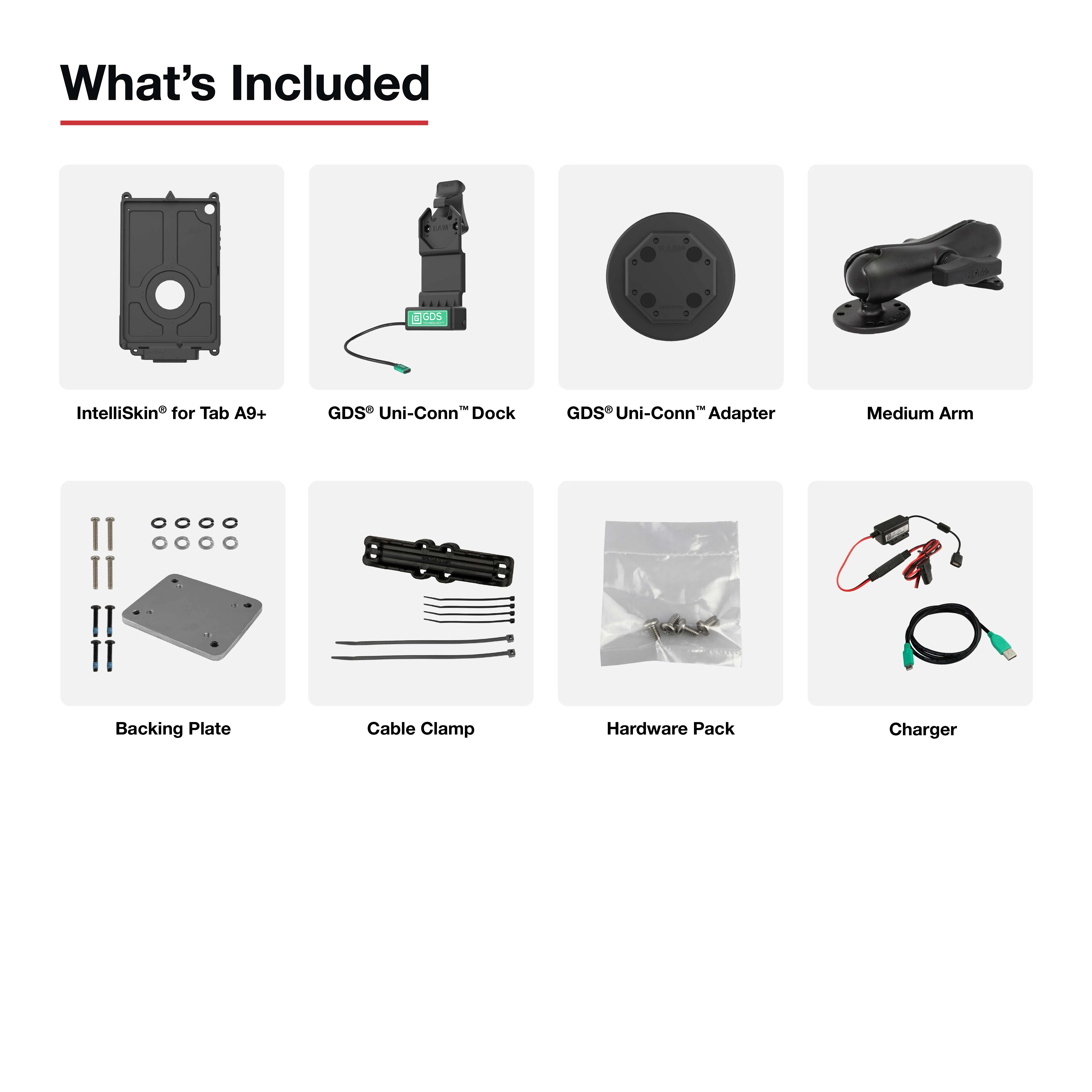 GDS® Uni-Conn™ Vehicle Bundle for Samsung Tab A9+ - Image 4