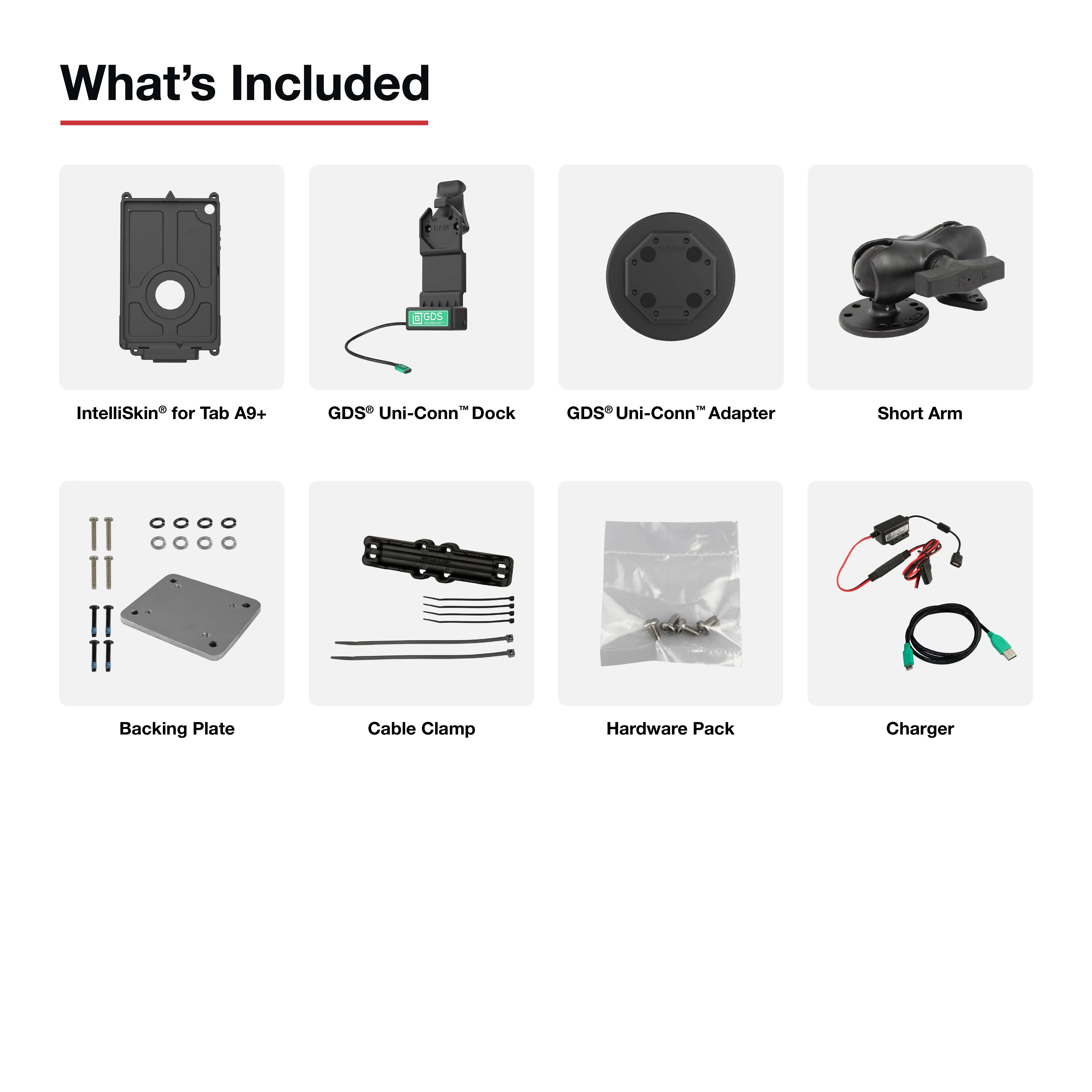 GDS® Uni-Conn™ Vehicle Bundle + Single USB-C for Samsung Tab A9+ - Image 4
