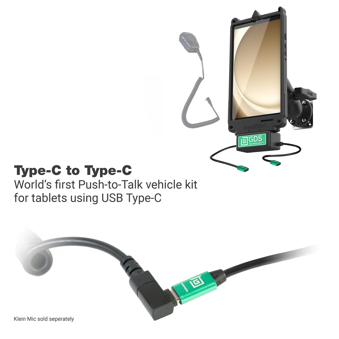 GDS® Uni-Conn™ Vehicle Bundle + Single USB-C for Samsung Tab A9 - Image 2
